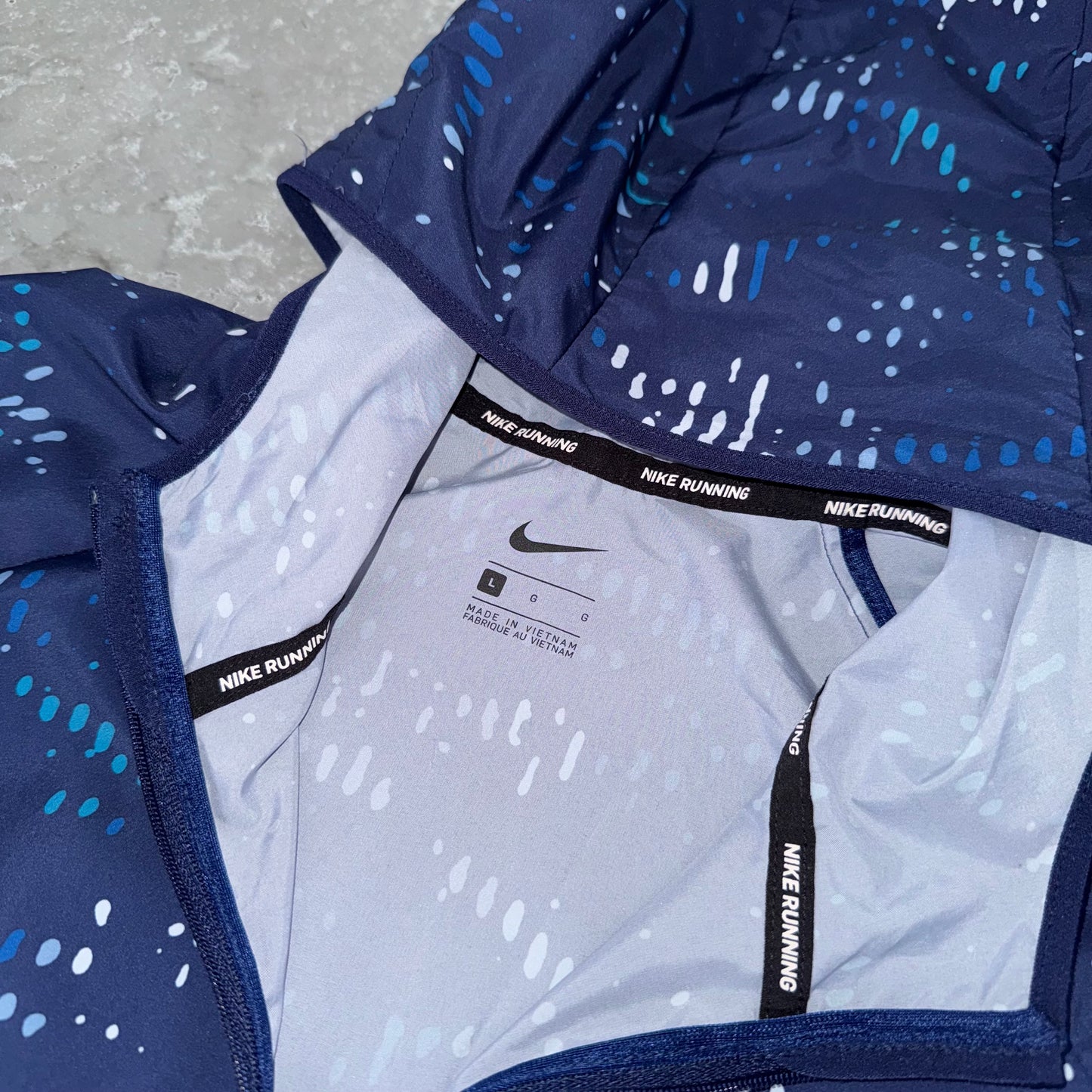 Nike Navy Digital Windbreaker Jacket