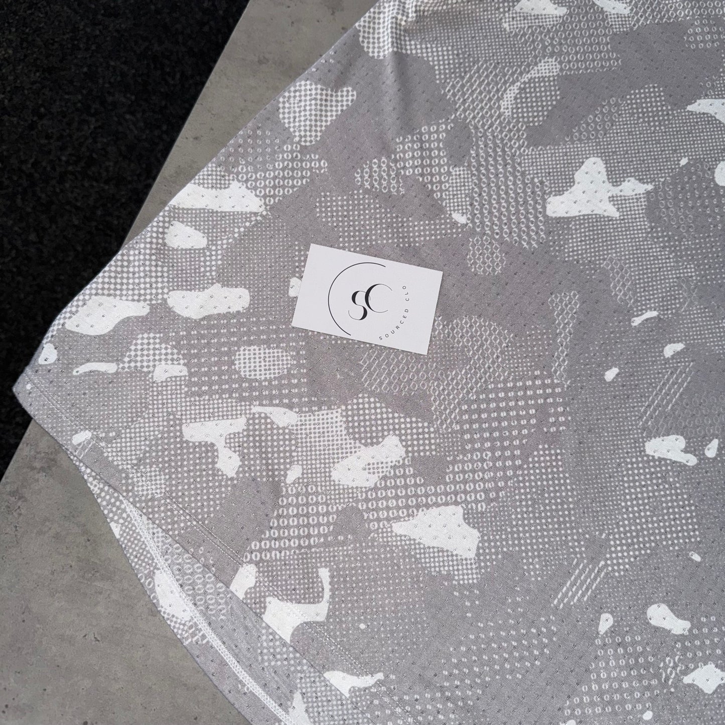 Nike White Camouflage Breathe 1.0 Miler T Shirt