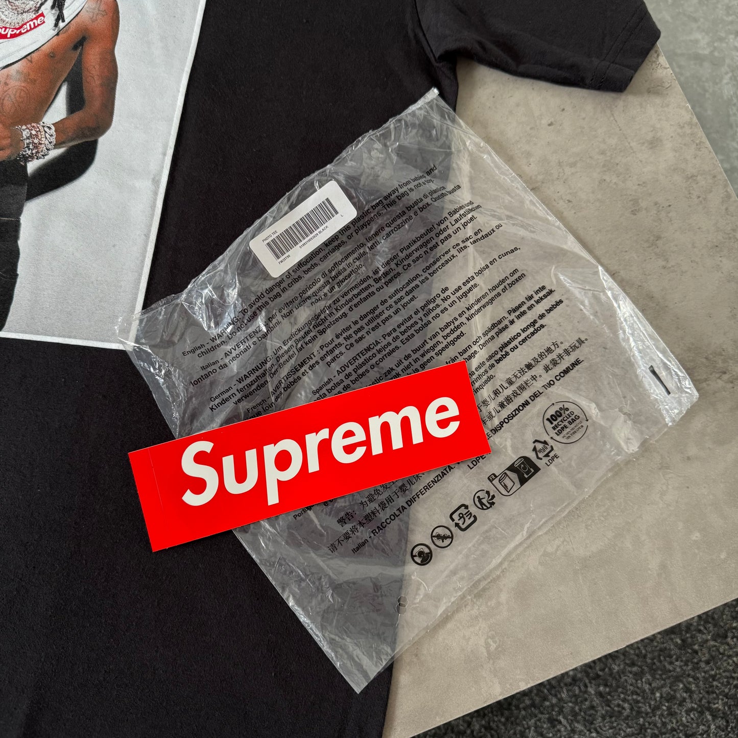 Supreme x Playboi Carti Black T Shirt