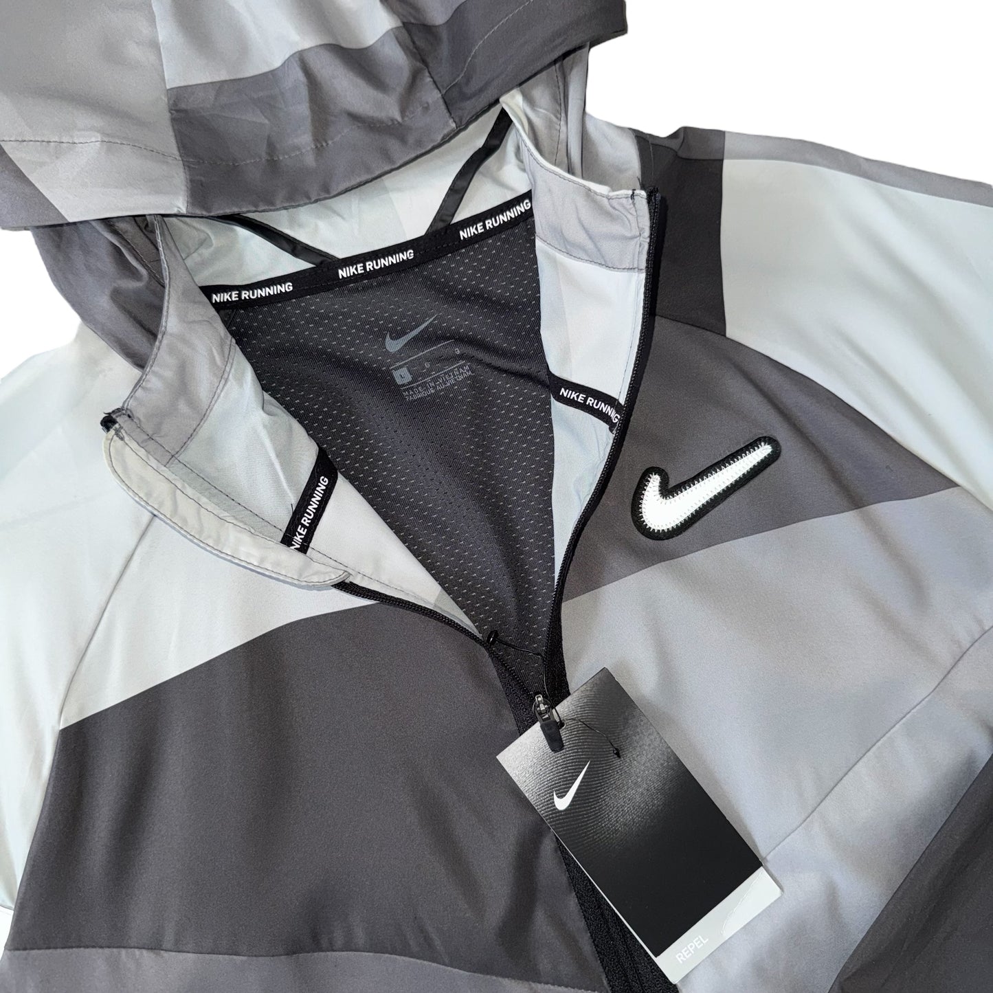 Nike Grey Wild Run Panel Windbreaker
