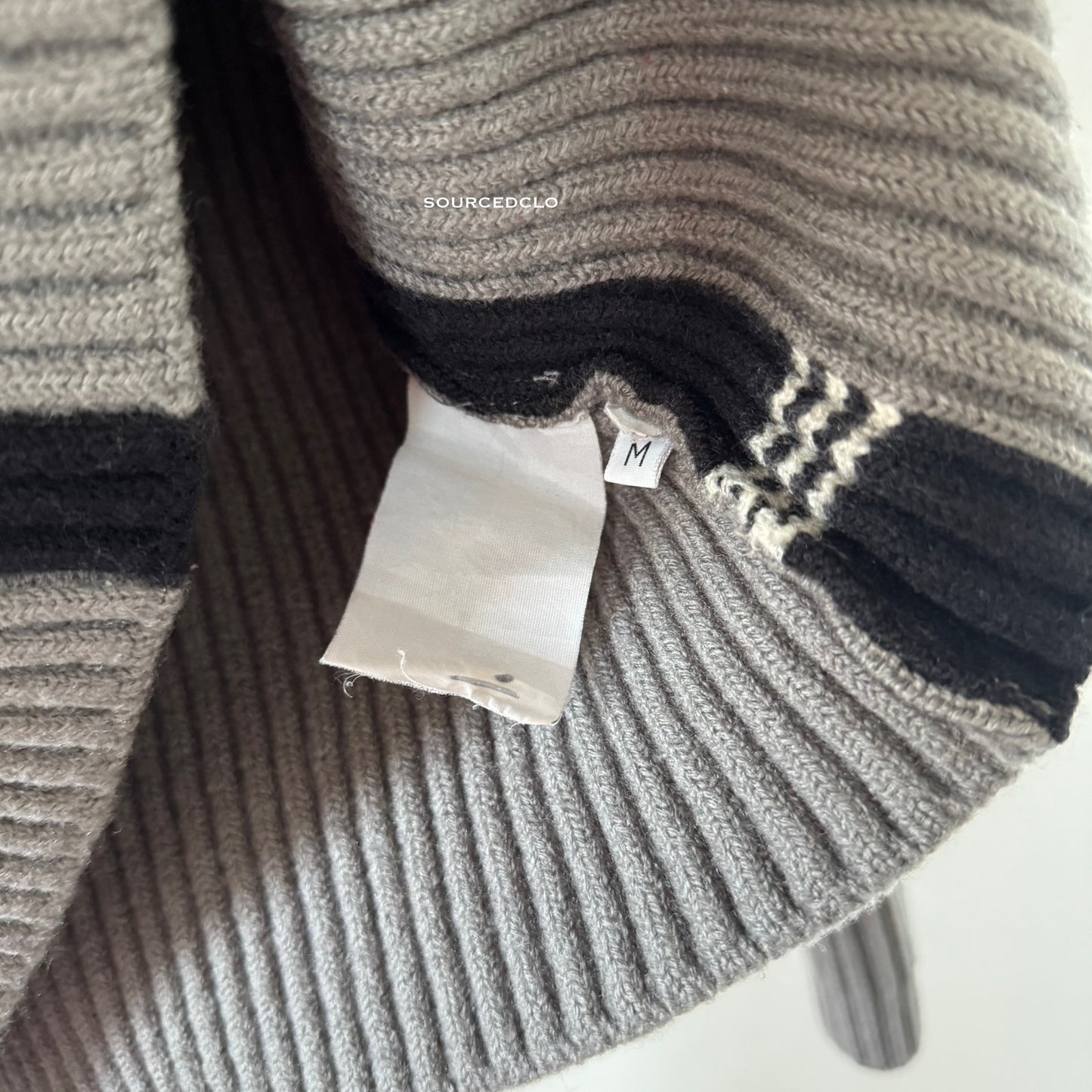 Vintage 2004 Stone Island Grey Wool Jumper