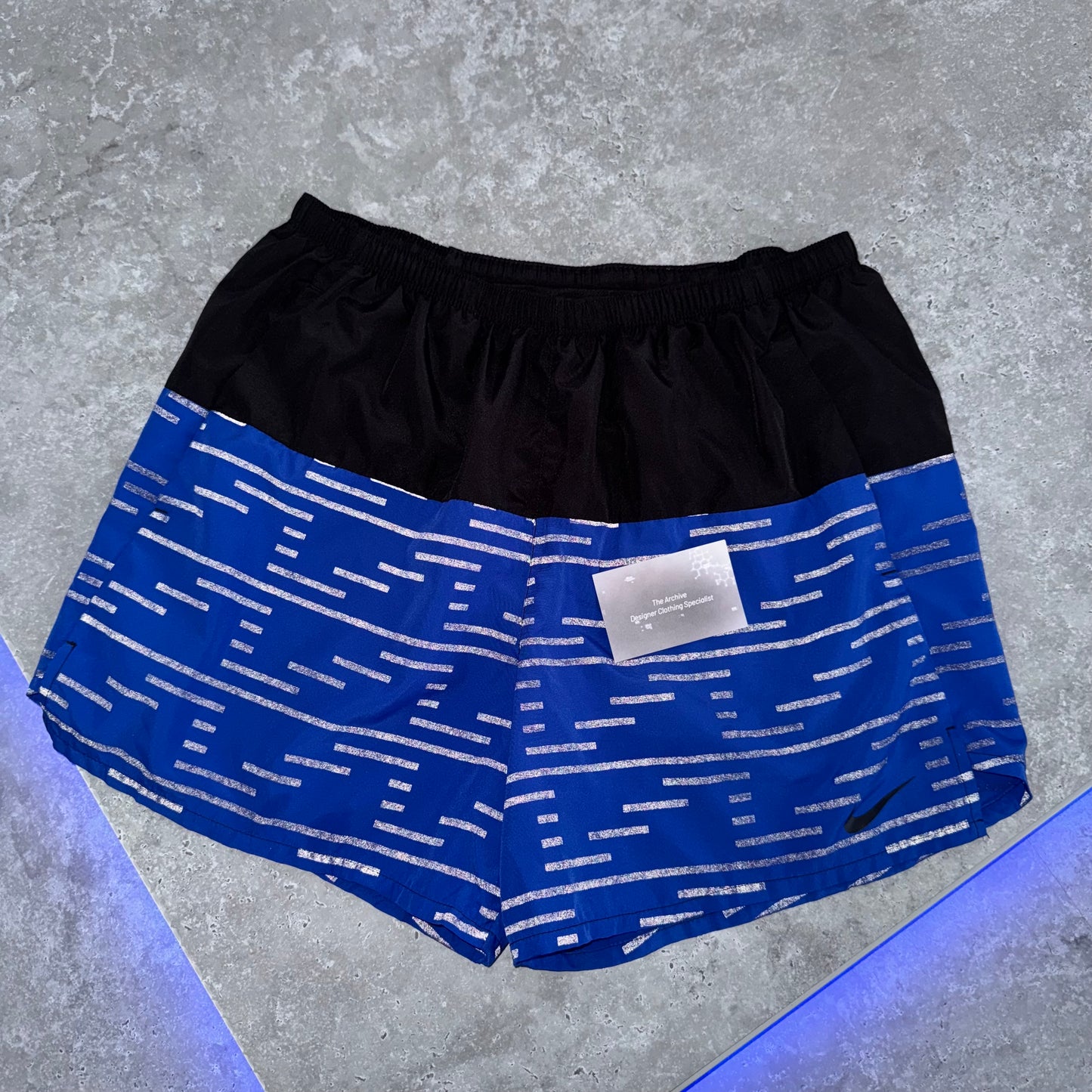 Nike Blue 3M Division Flash Running Shorts