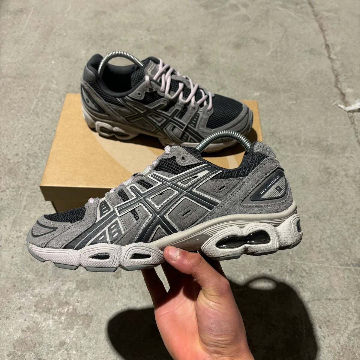 Asics Gel Nimbus 9 Obsidian Grey Trainers