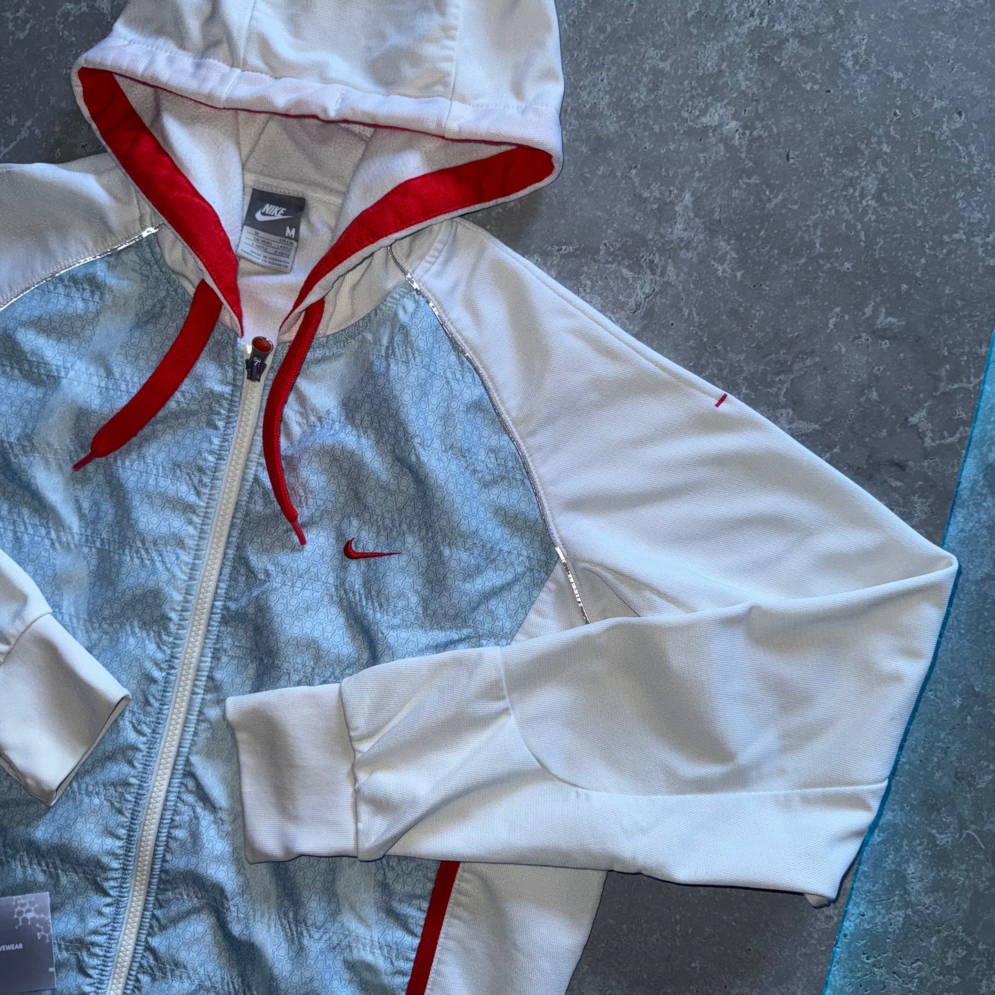 Vintage Y2K Nike TN White Zip Hoodie