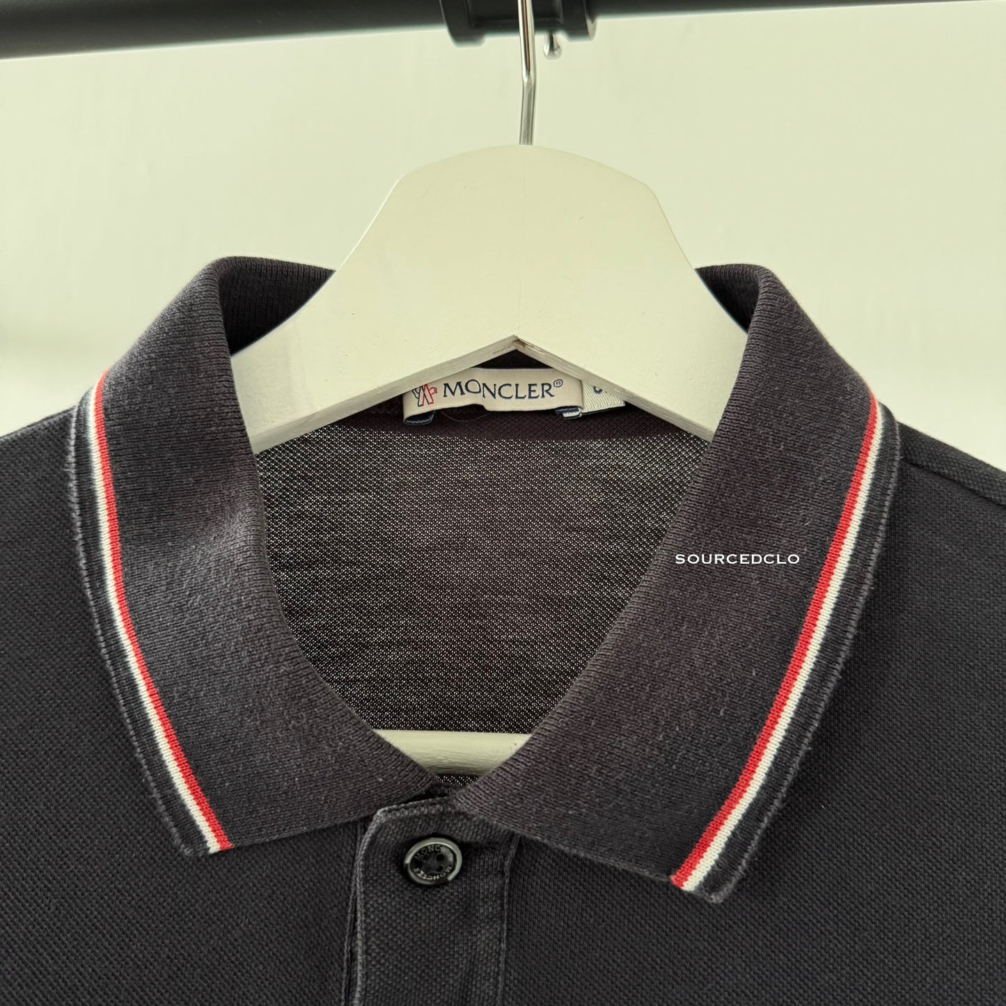 Moncler Black Polo Shirt