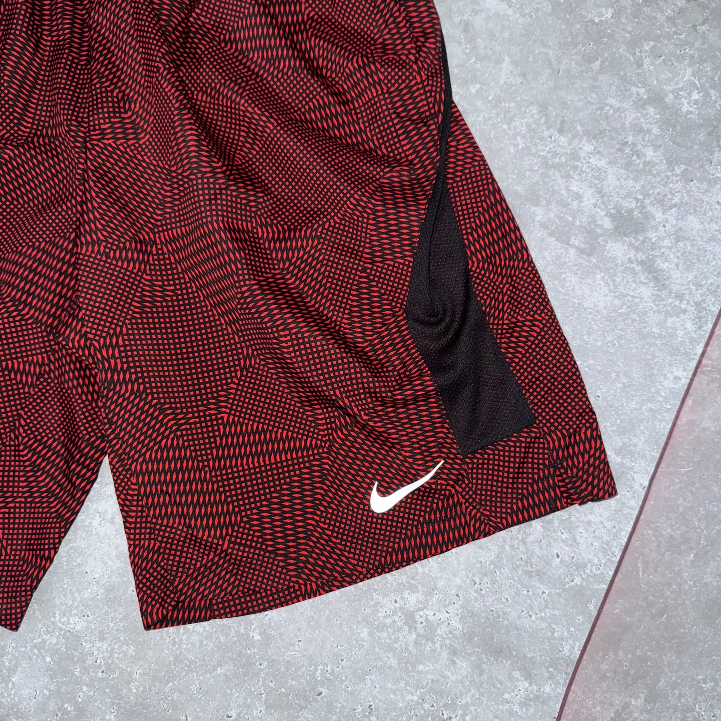 Nike Red Pattern Dri Fit Shorts