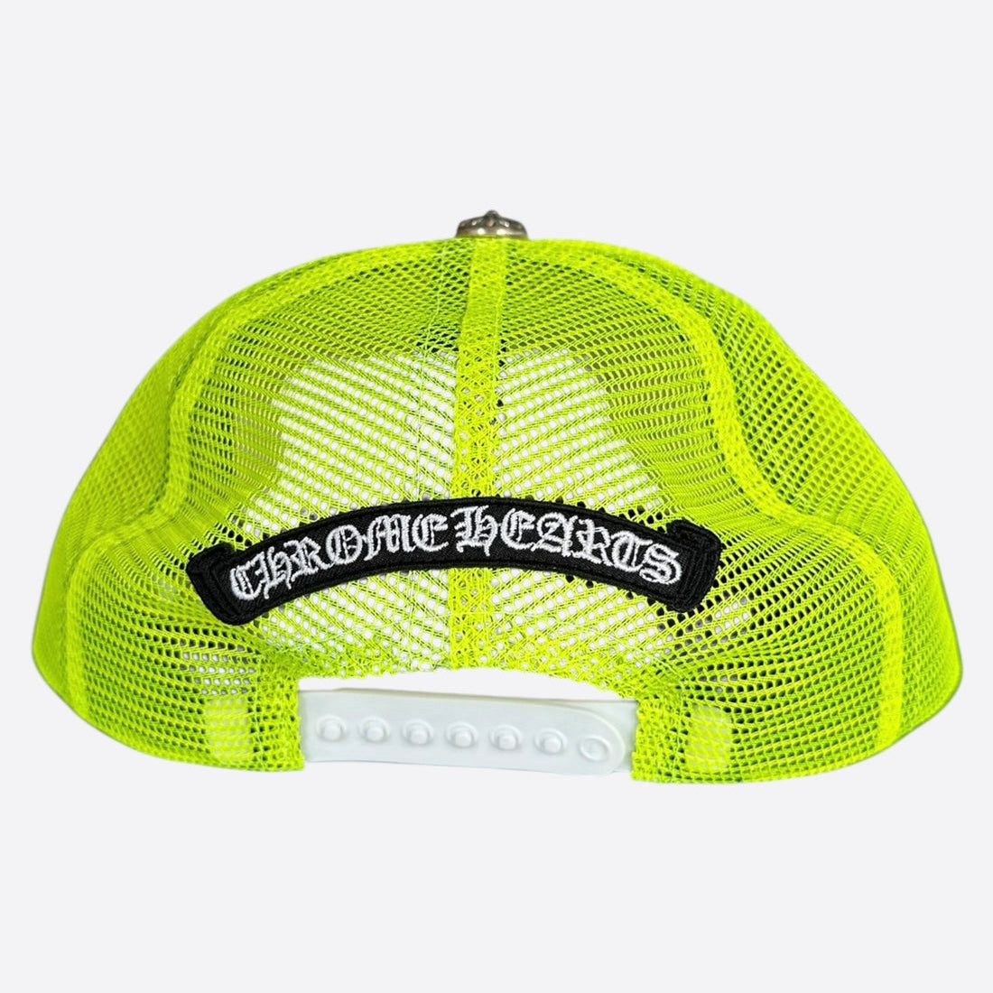 Chrome Hearts Neon Yellow Cross Patch Hat