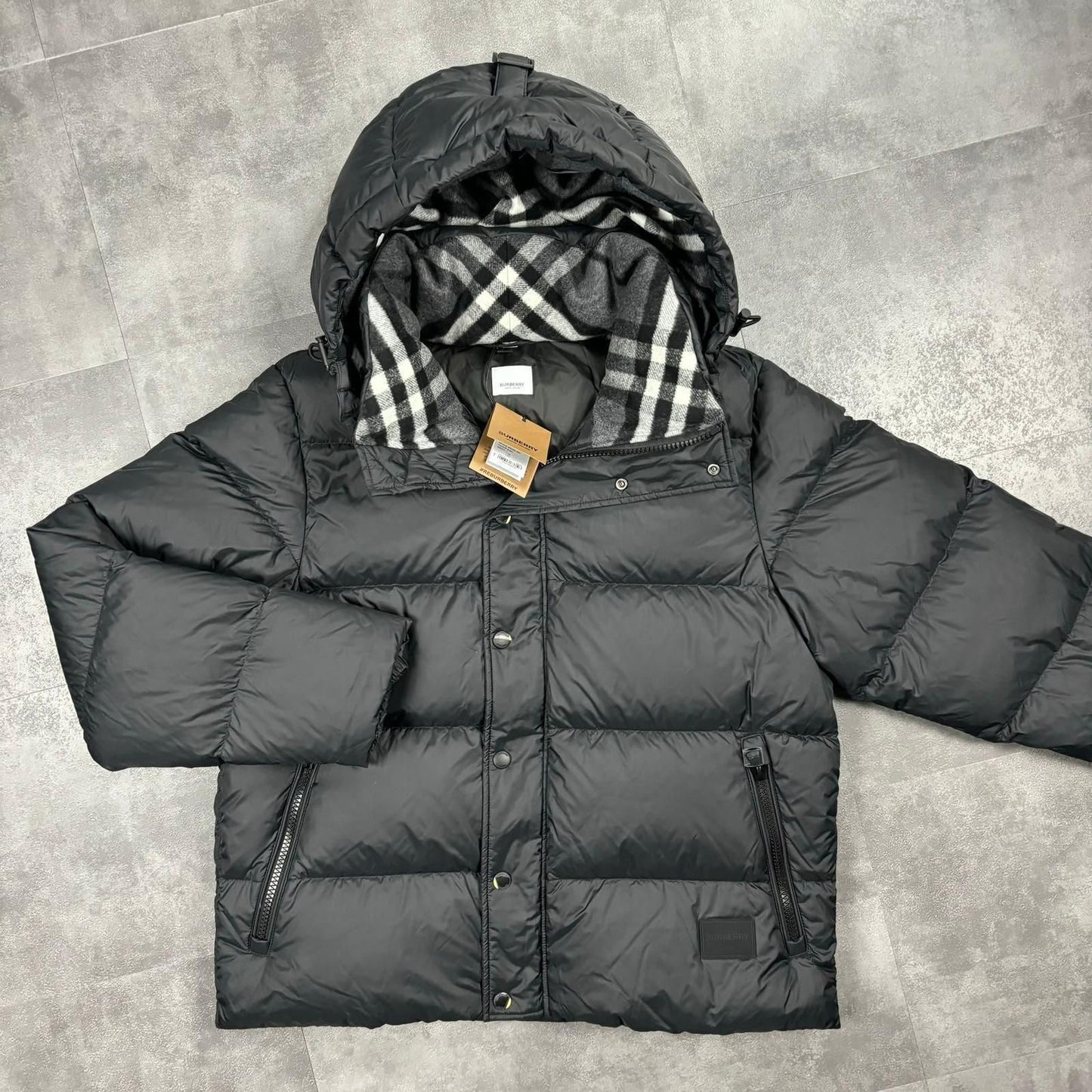 Burberry Halsby Black Puffer Jacket