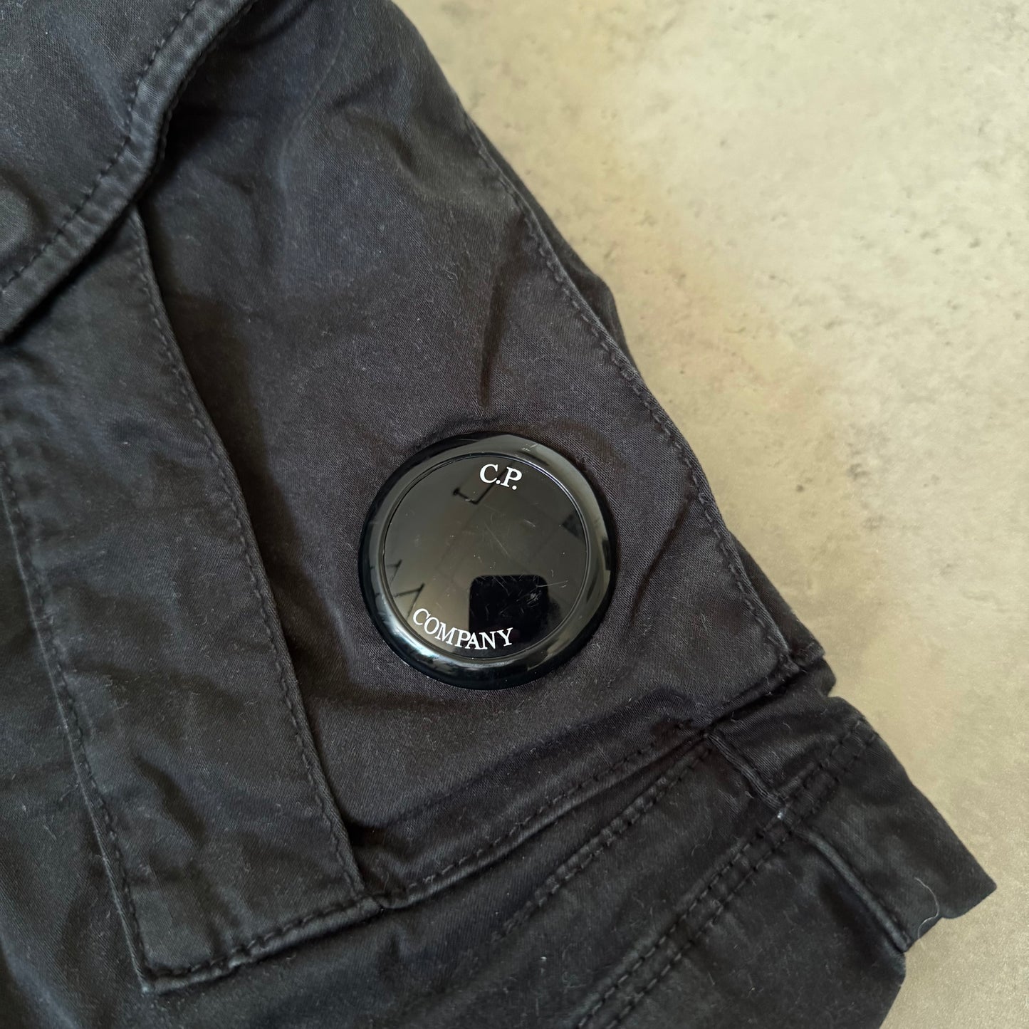 CP Company Black Cargo Shorts