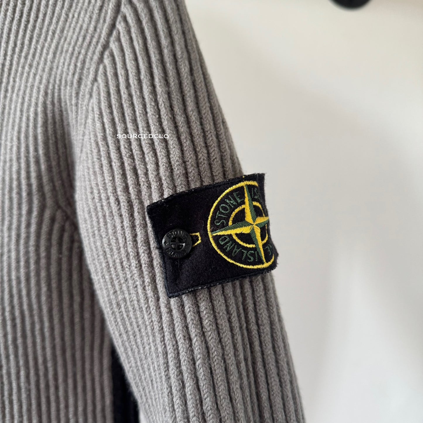 Vintage 2004 Stone Island Grey Wool Jumper