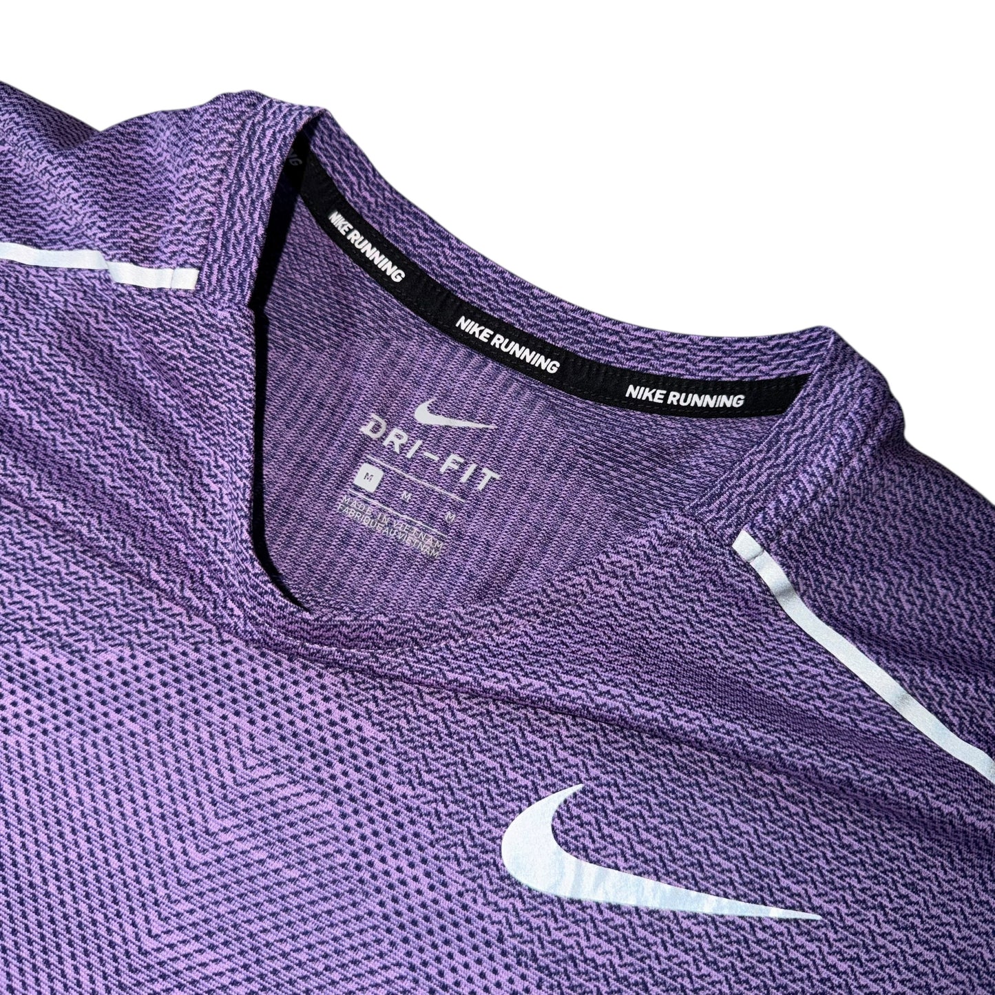 Nike Purple Tech Knit Miler T Shirt