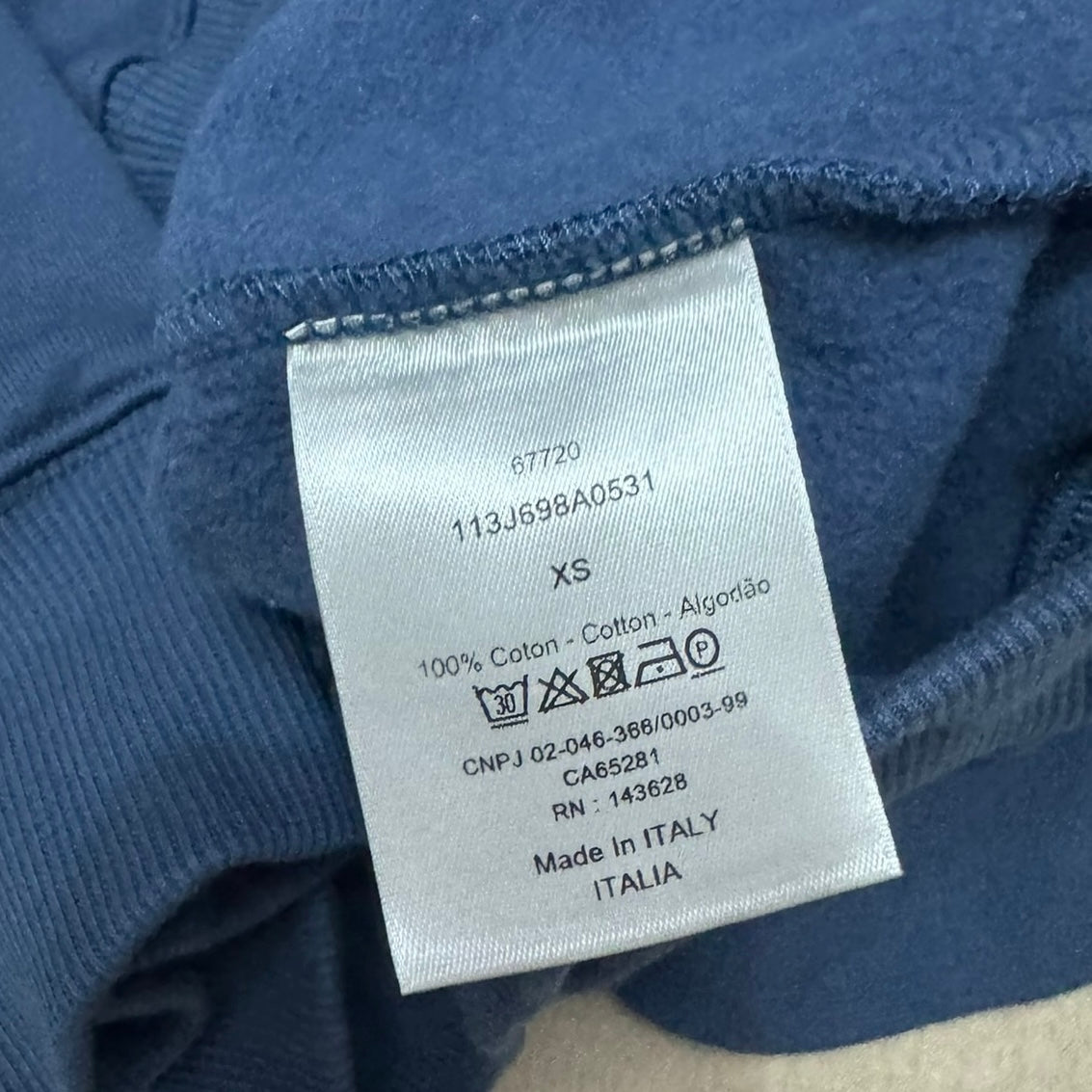 Dior Marine Blue CD Icon Logo Hoodie (PRE ORDER)
