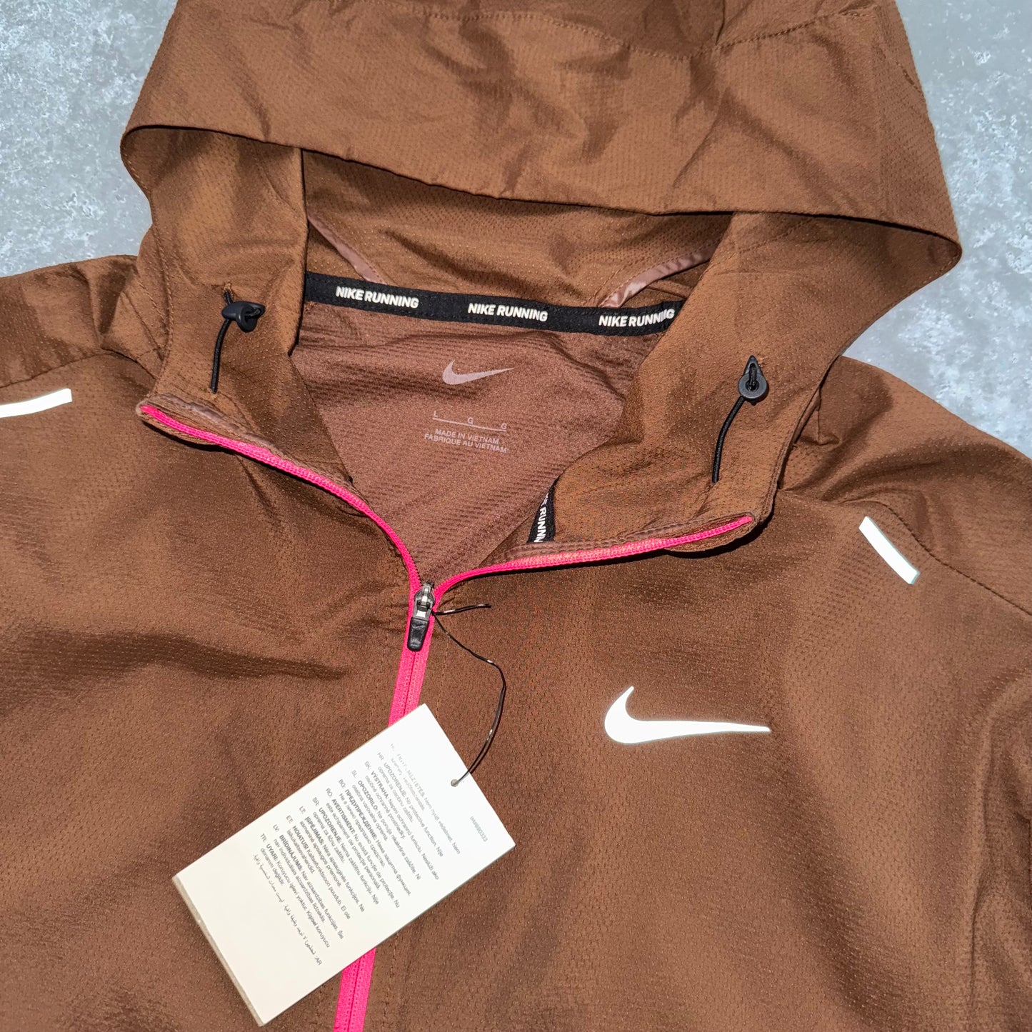 Nike Brown UV Repel Sample Windbreaker