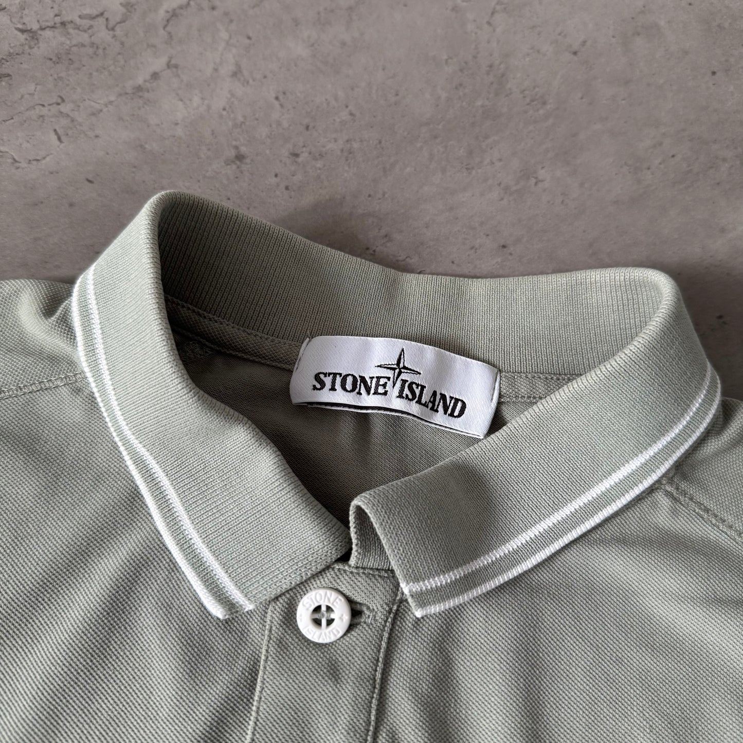 Stone Island Light Green Polo Shirt
