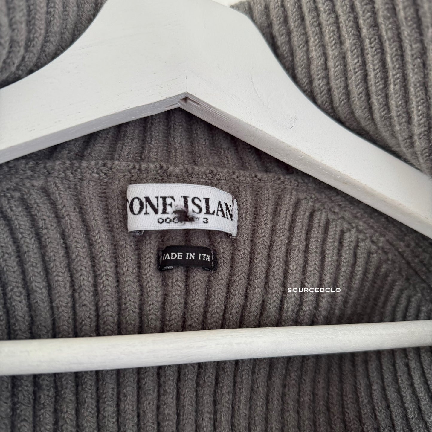 Vintage 2004 Stone Island Grey Wool Jumper