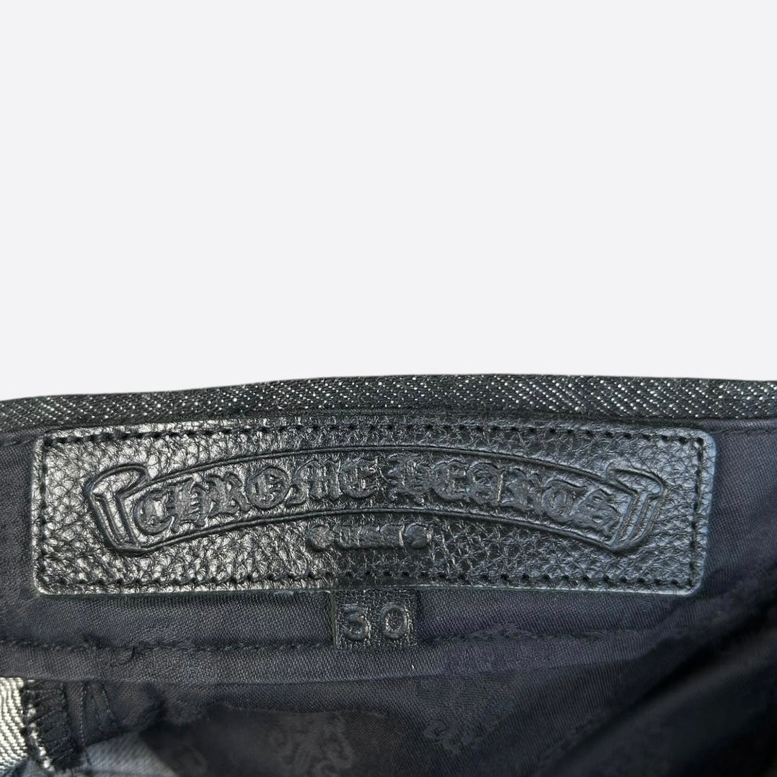 Chrome Hearts Grey & Black Star Patch Jeans