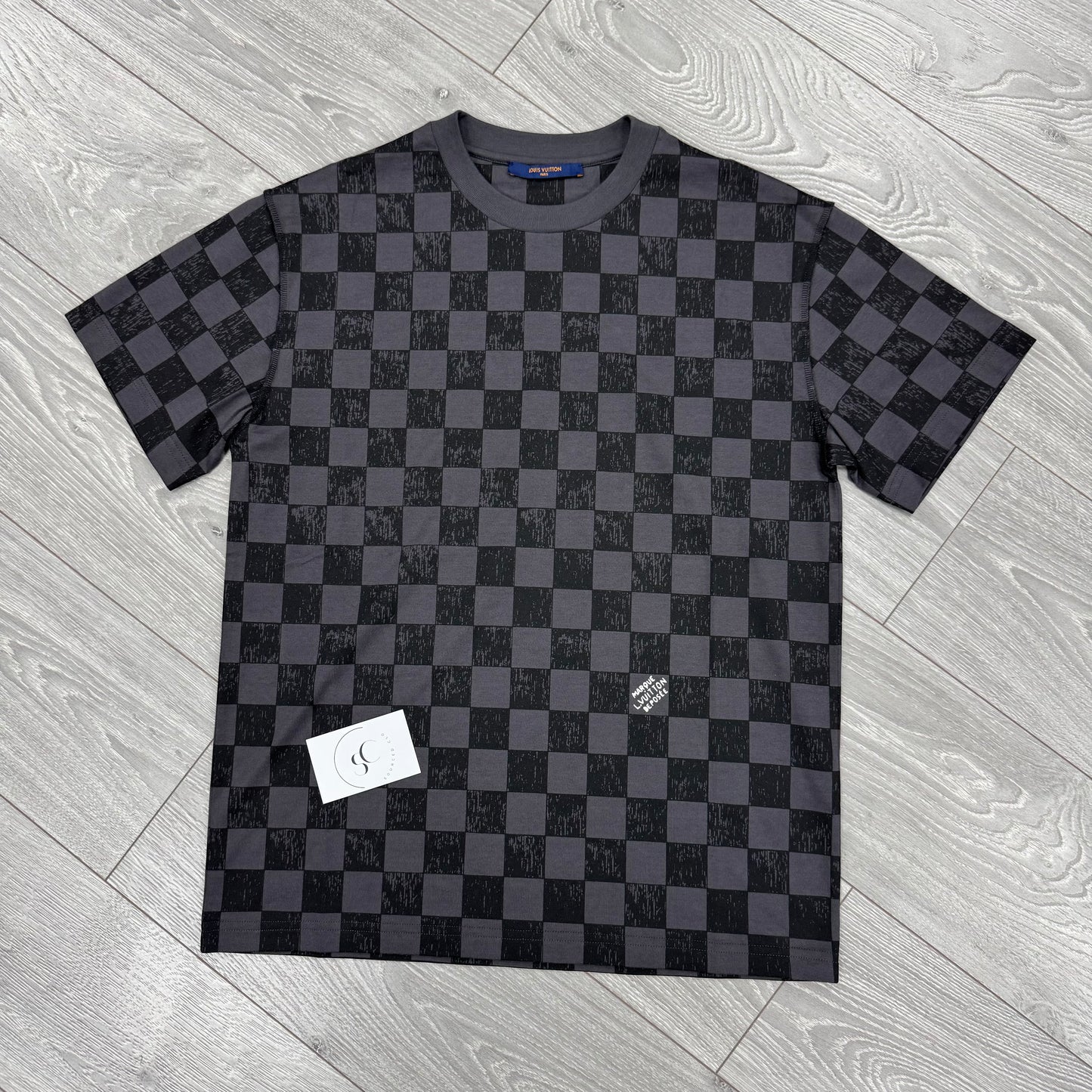 Louis Vuitton Grey Damier Print T Shirt