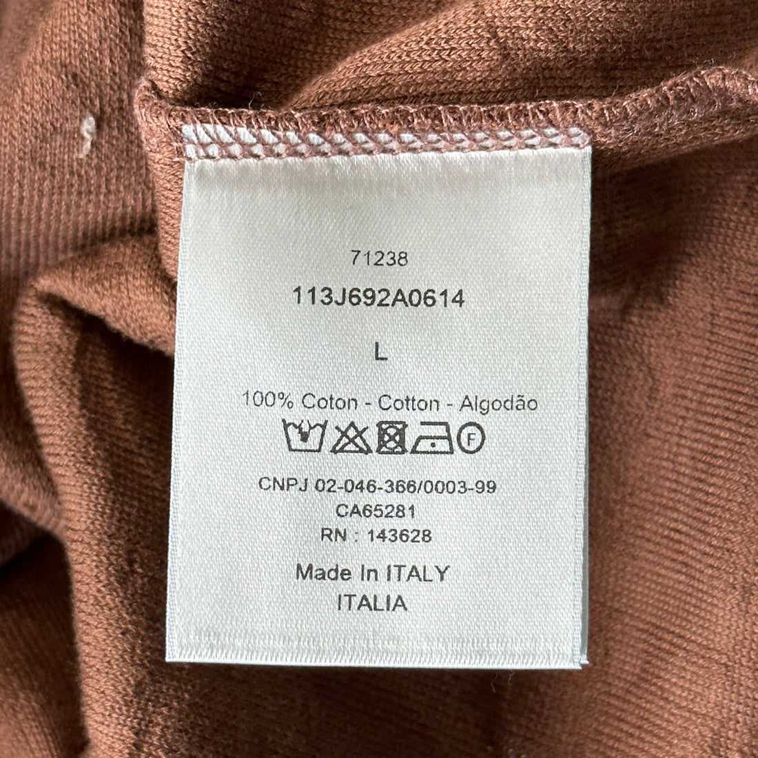 Dior Brown Oblique Towel T Shirt
