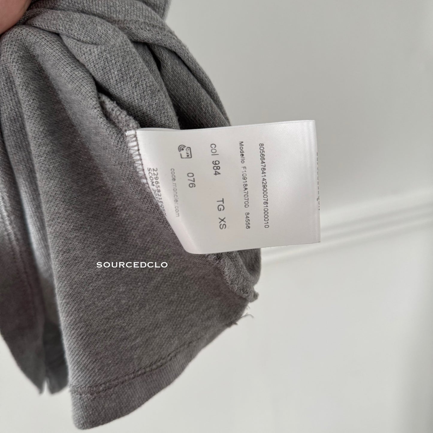 Moncler Grey Polo Shirt