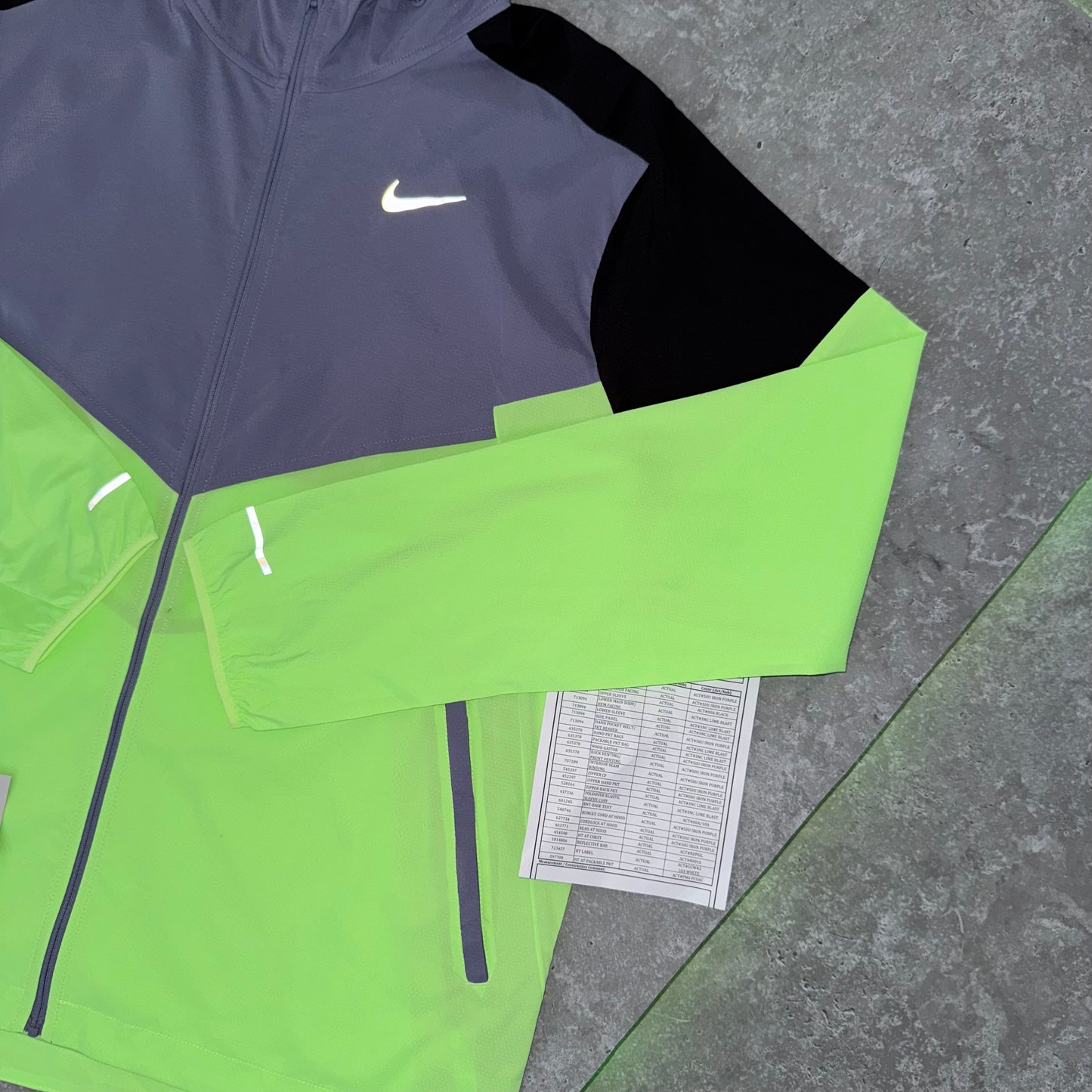 Nike Lime Blast Sample Windbreaker