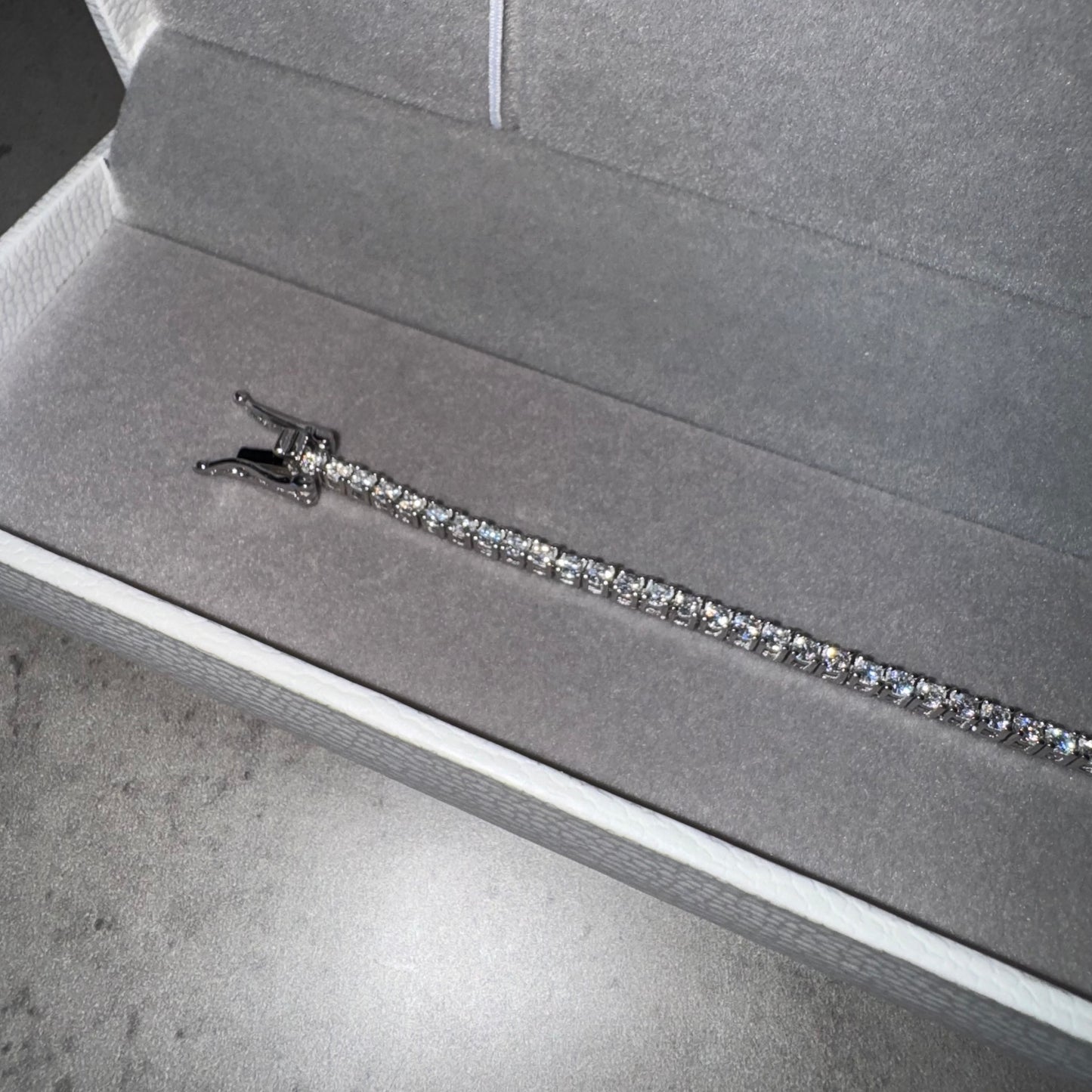 Silver Diamond Sterling Silver Bracelet
