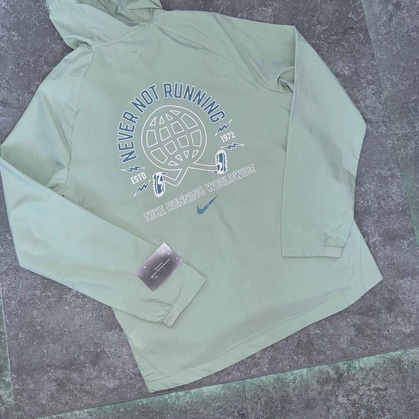 Nike Light Green Wild Run Windbreaker
