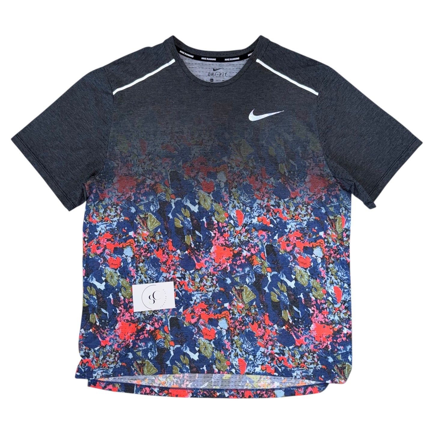 Nike Floral Grey 1.0 Miler T Shirt