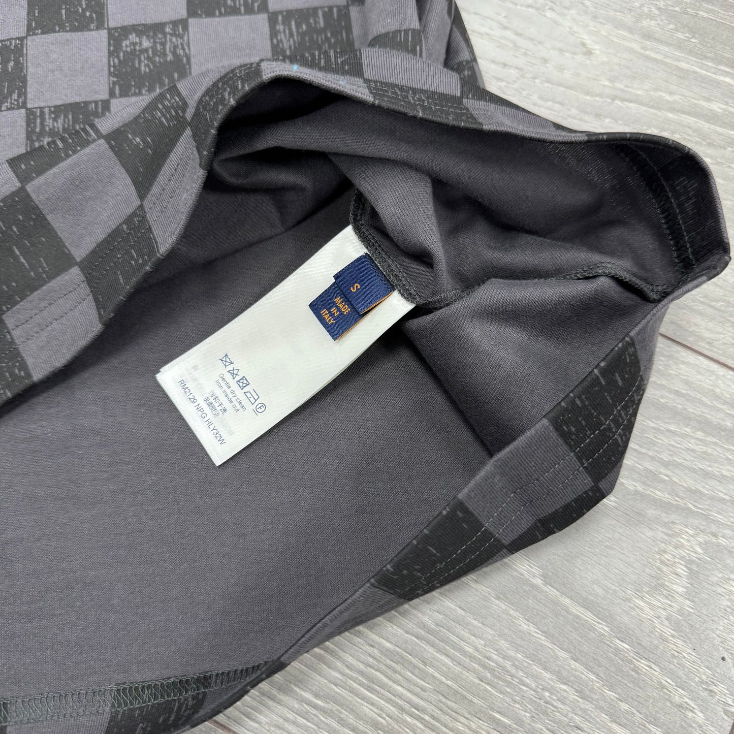Louis Vuitton Grey Damier Print T Shirt