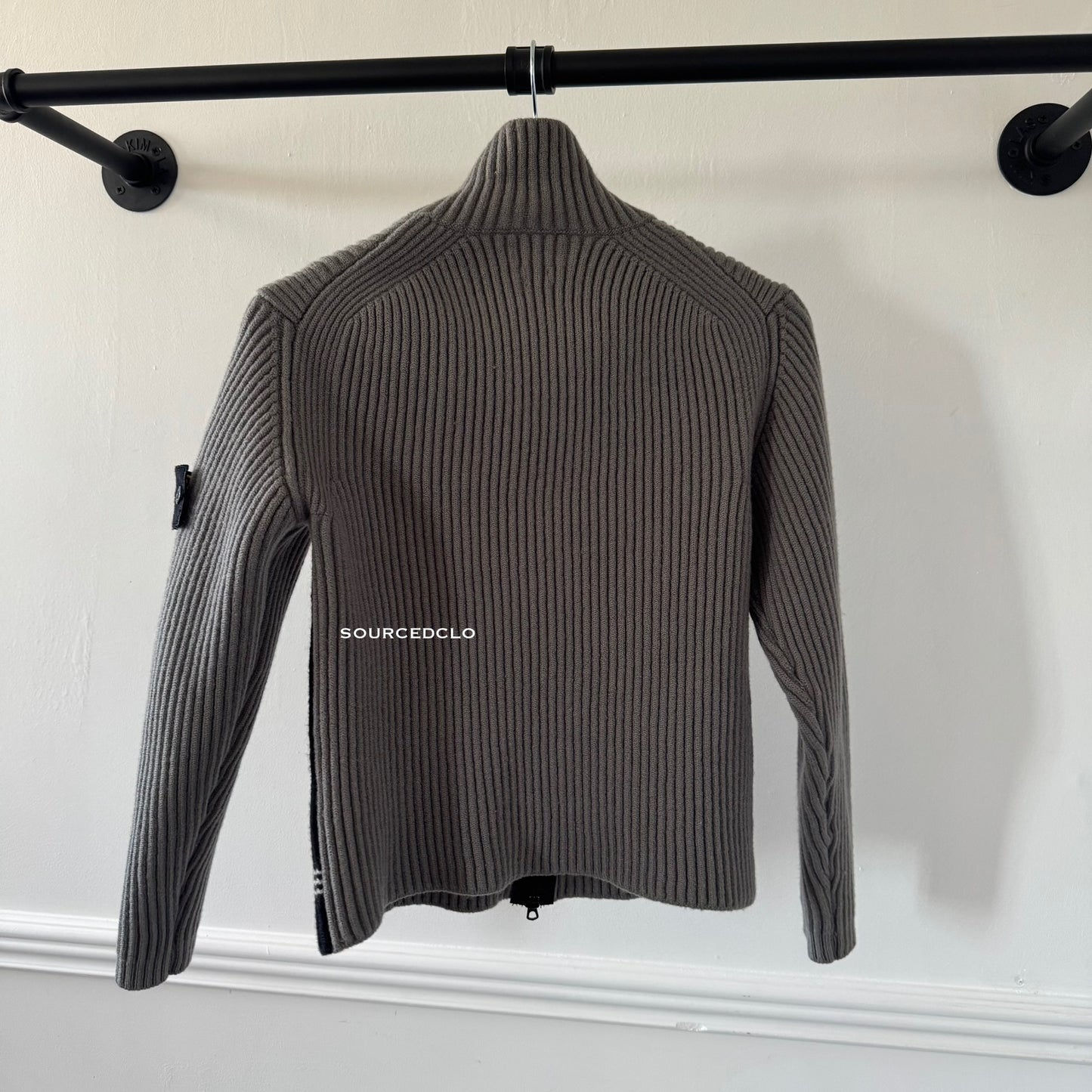 Vintage 2004 Stone Island Grey Wool Jumper