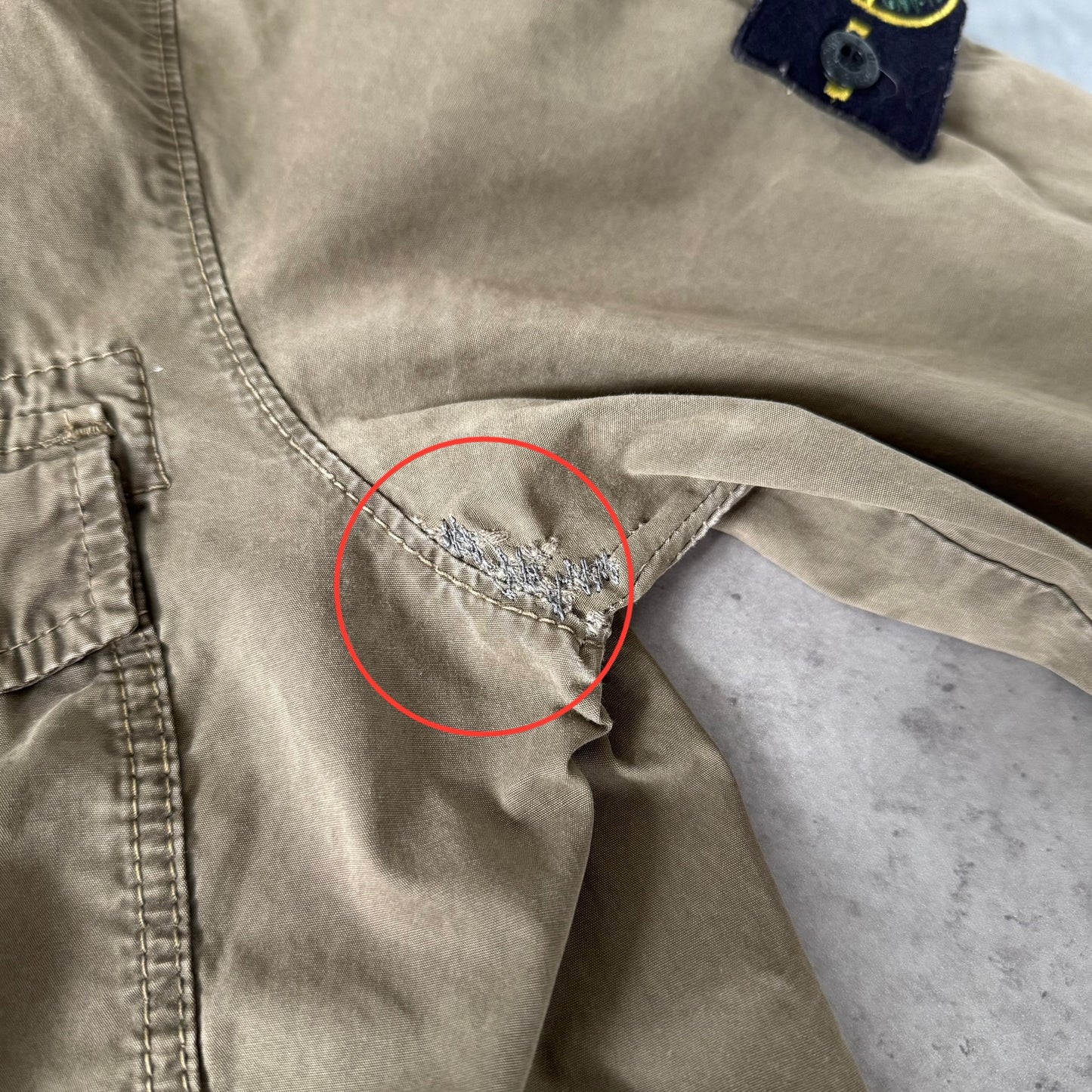 Stone Island 2019 Camel Cotton Zipped Overshirt
