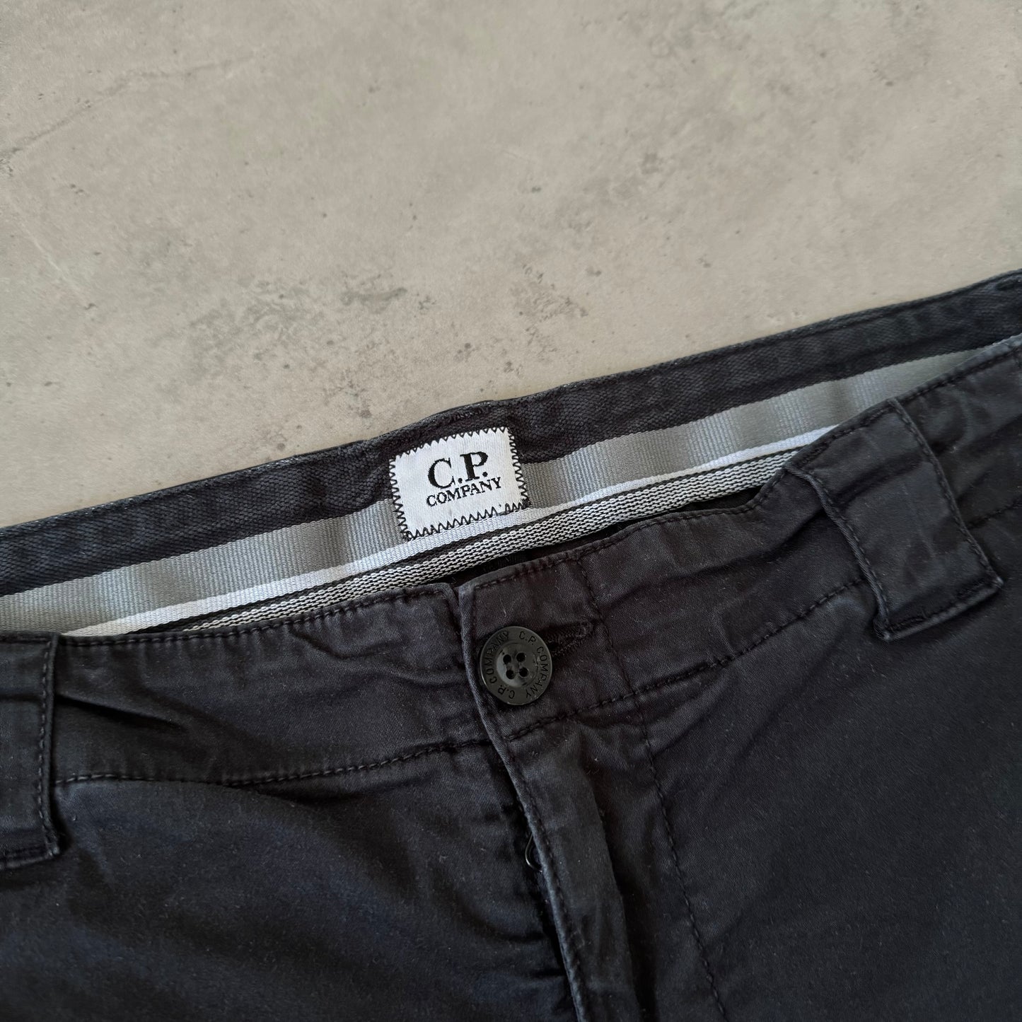 CP Company Black Cargo Shorts