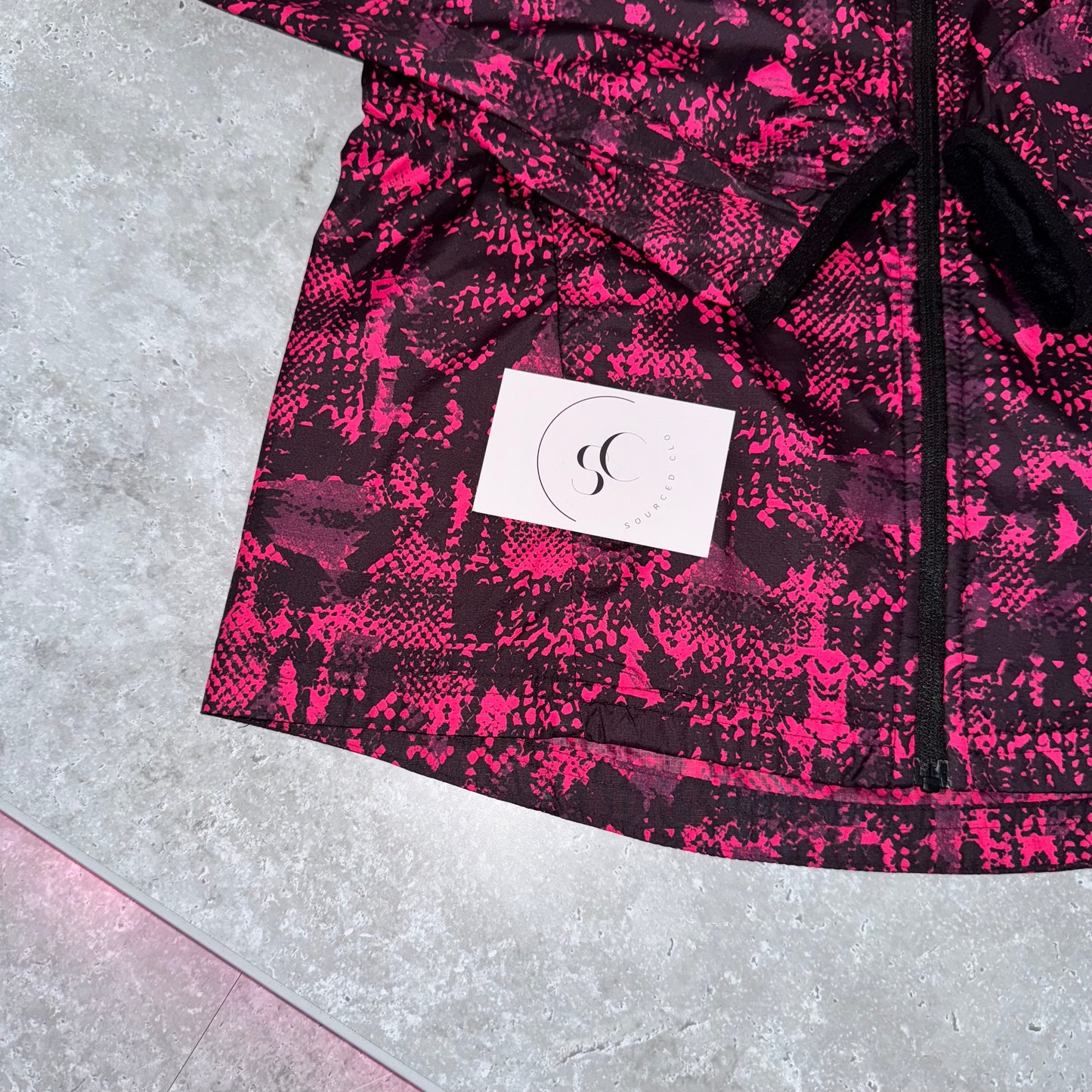 Nike Pink Snakeskin Windbreaker Jacket