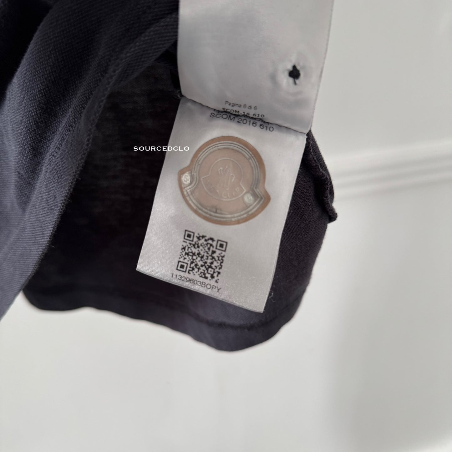 Moncler Black Polo Shirt