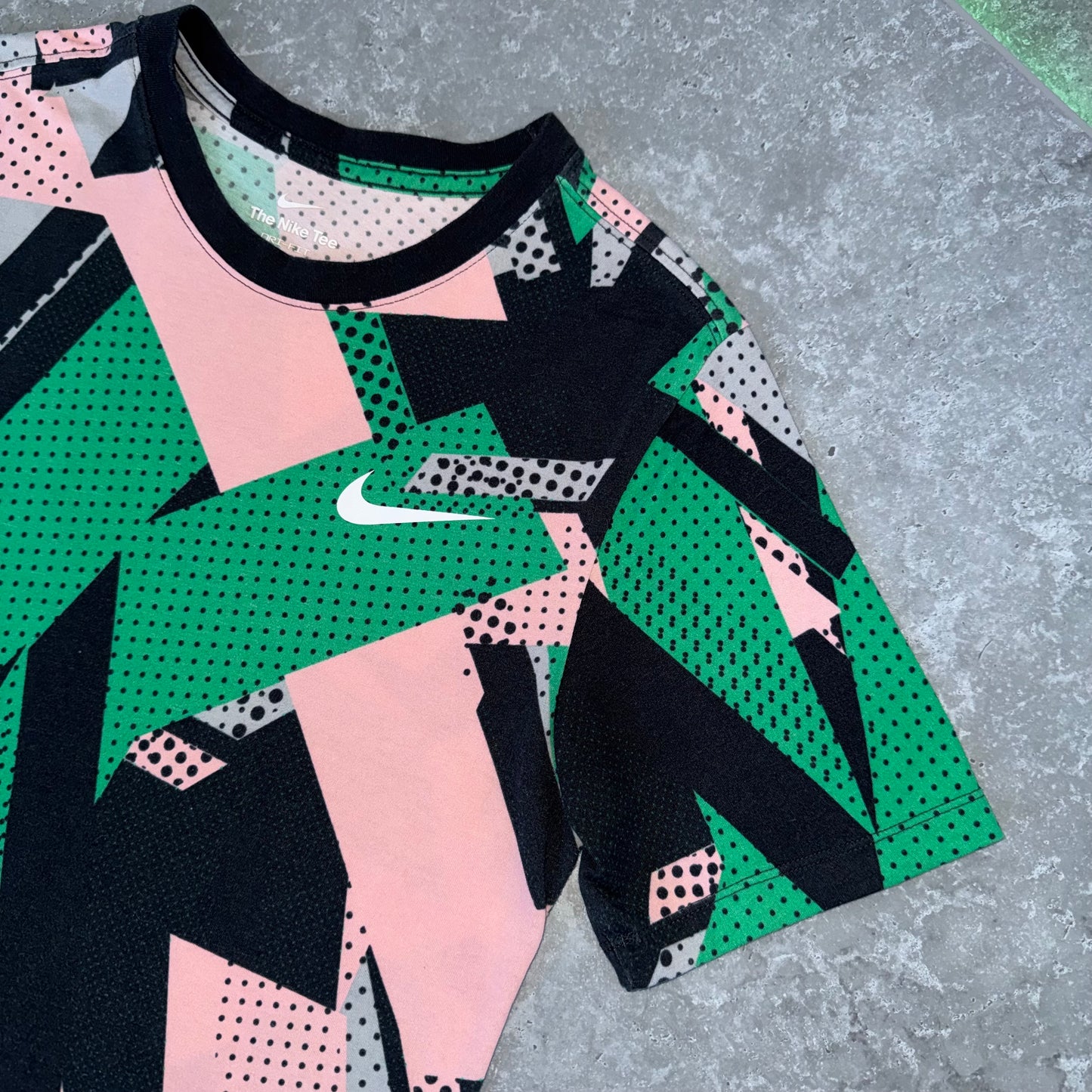 Nike Geometric Pink Miler T Shirt
