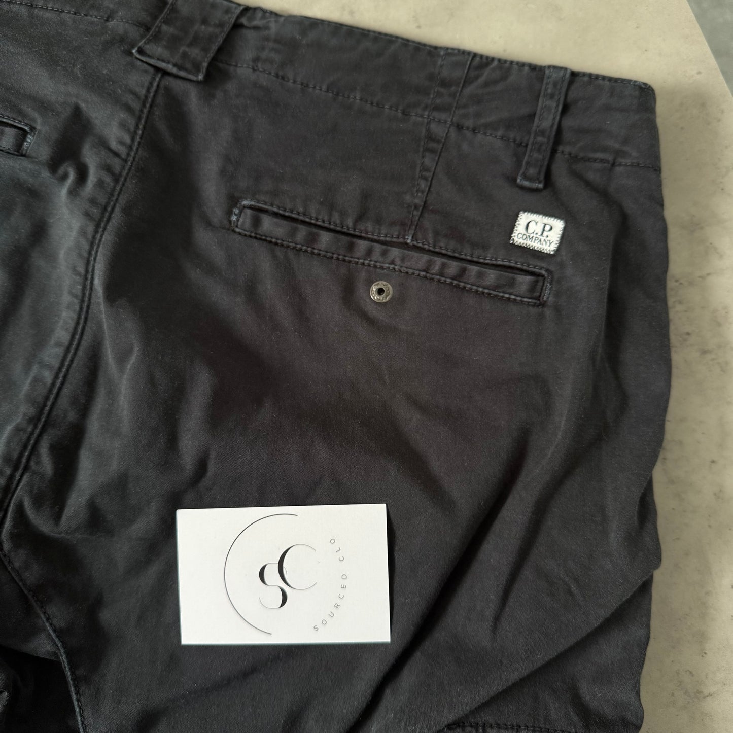 CP Company Black Cargo Shorts