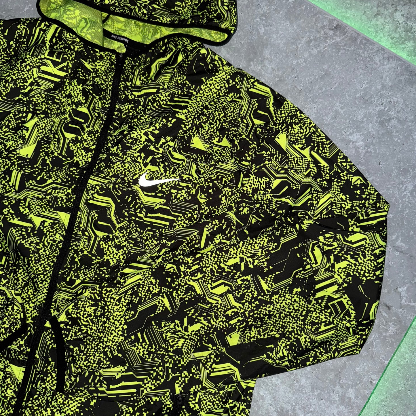 Nike Green Digital Windbreaker
