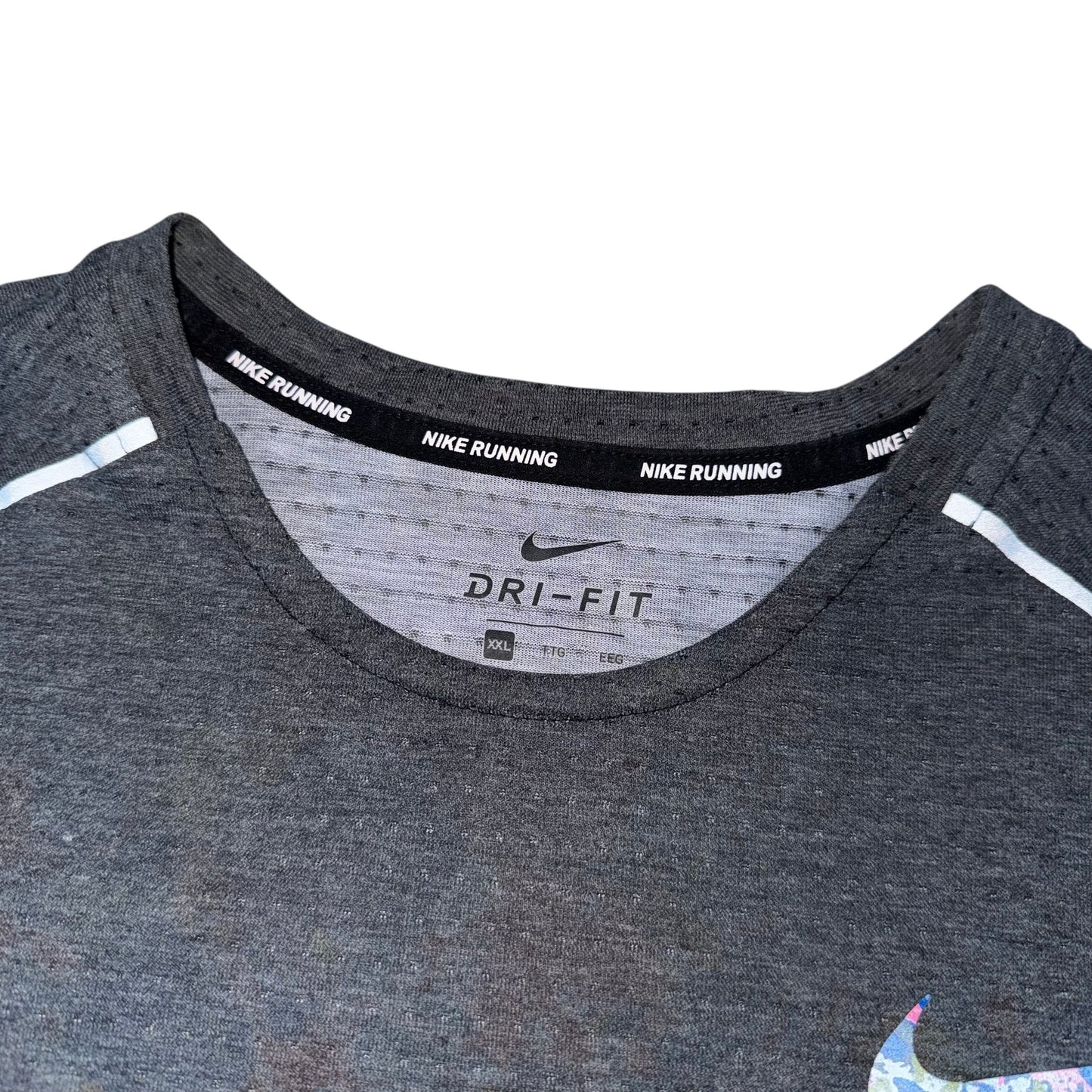 Nike Floral Grey 1.0 Miler T Shirt