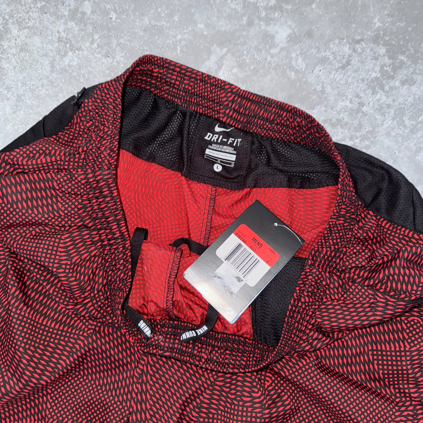 Nike Red Pattern Dri Fit Shorts