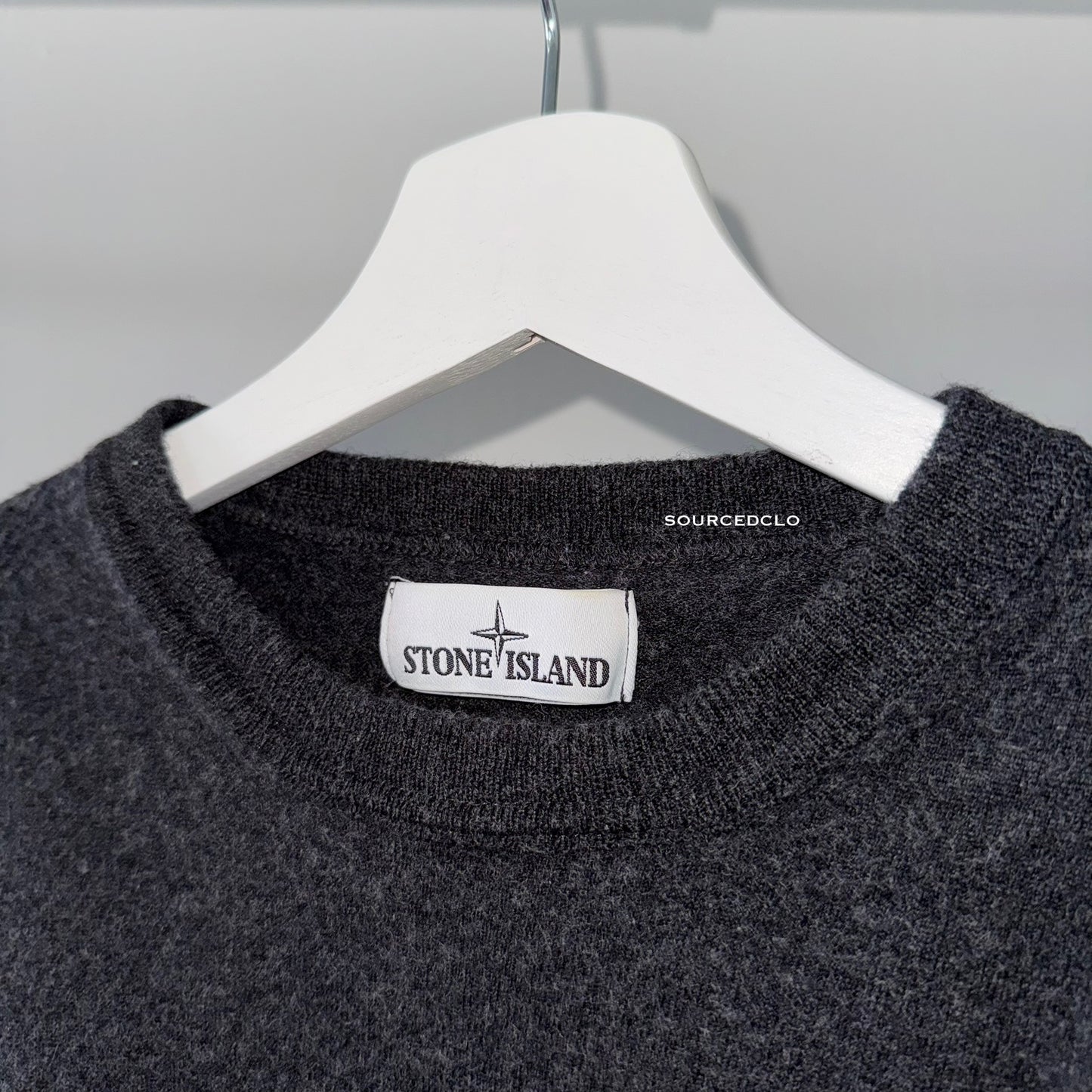Stone Island Charcoal Knit Jumper