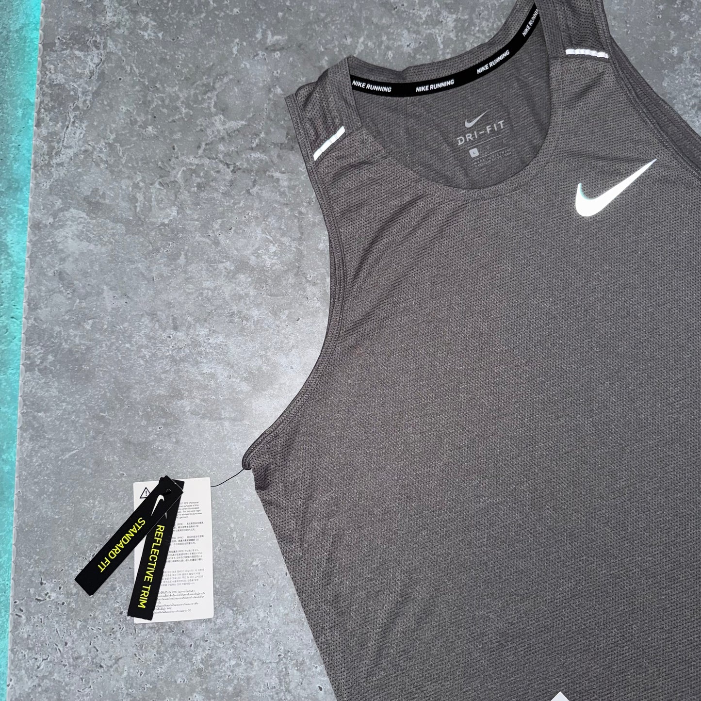 Nike Grey Breathe 1.0 Miler Vest