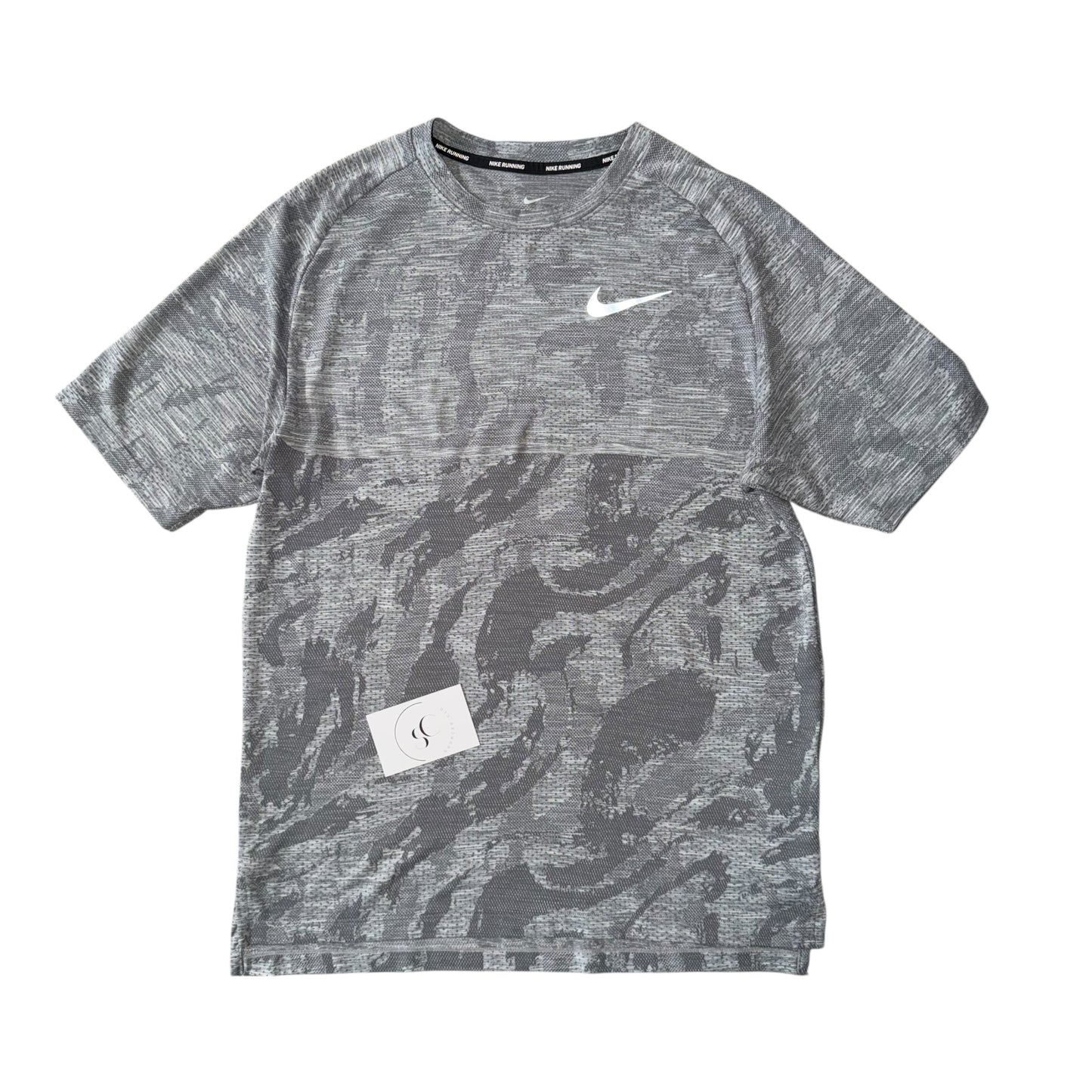Nike Tech Knit Medalist Grey Miler T Shirt