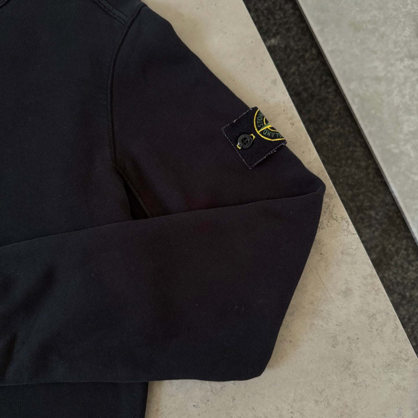 Stone Island Black Crewneck Sweatshirt