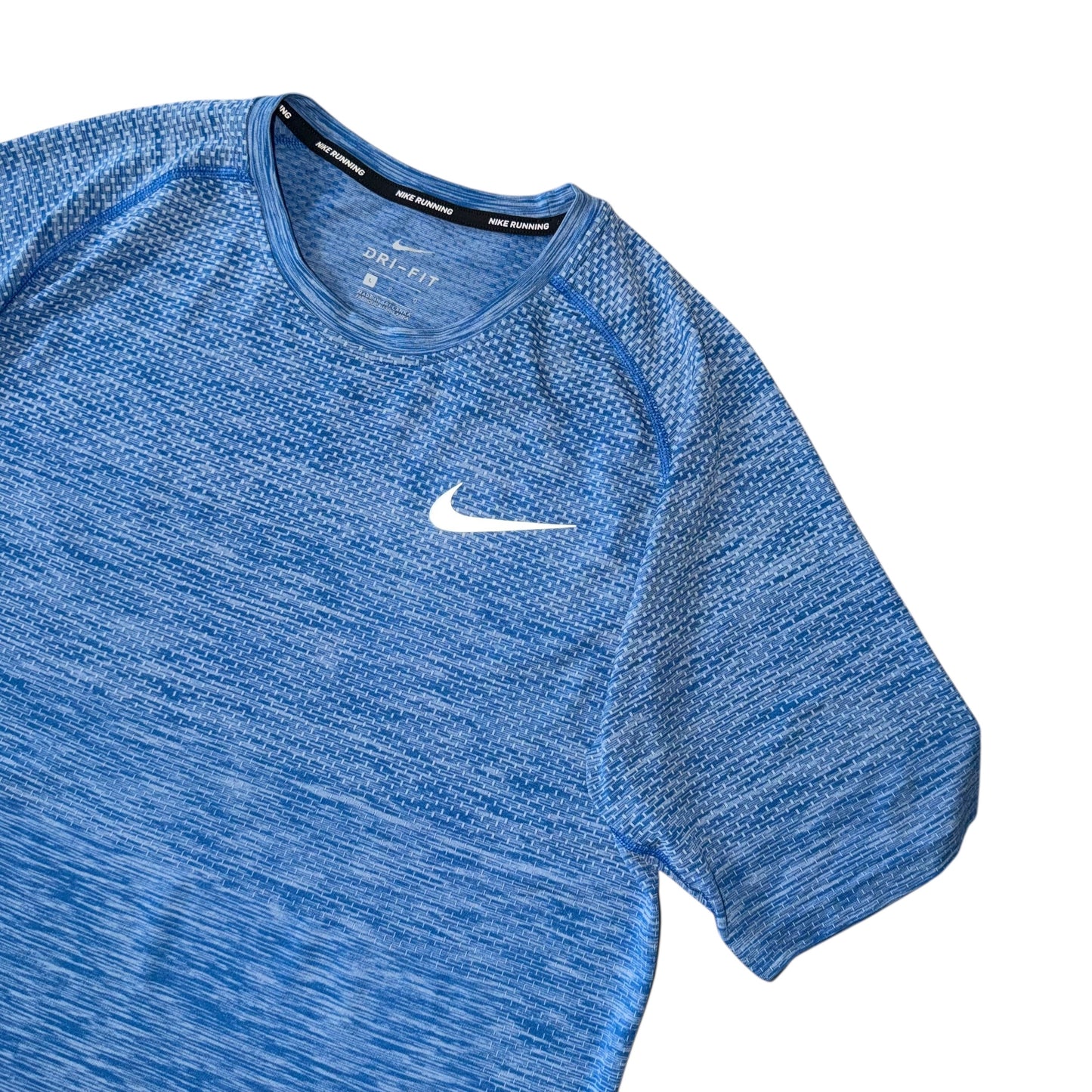 Nike Blue Tech Knit Gradient Miler T Shirt