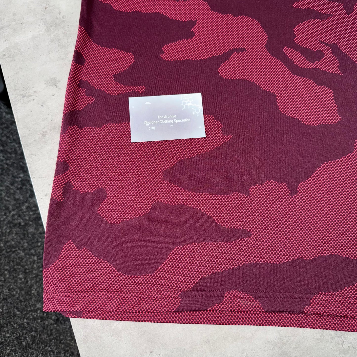 Under Armour Maroon Camouflage T Shirt