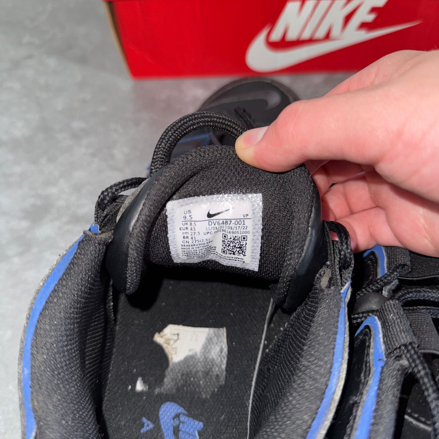 Nike Air More Uptempo 96 OG Black Blue Trainers
