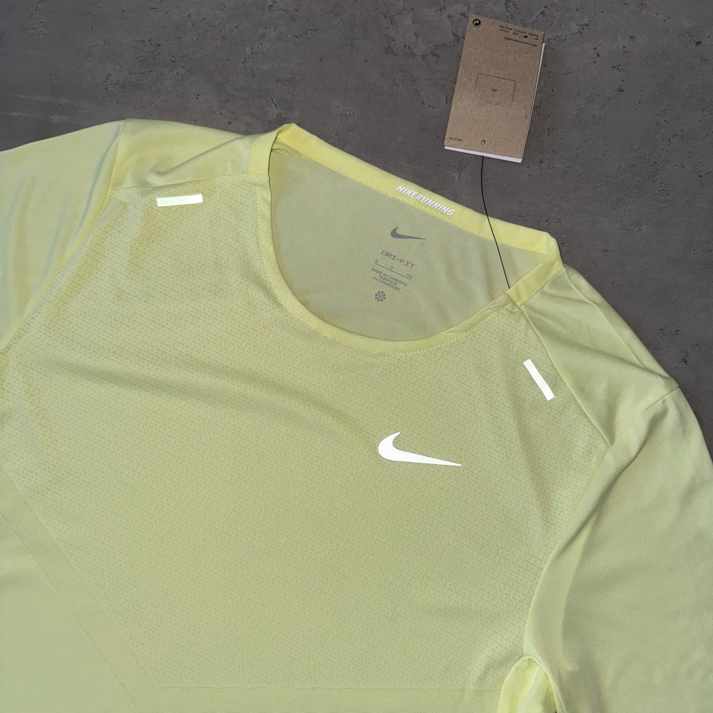 Nike Yellow Rise Miler T Shirt
