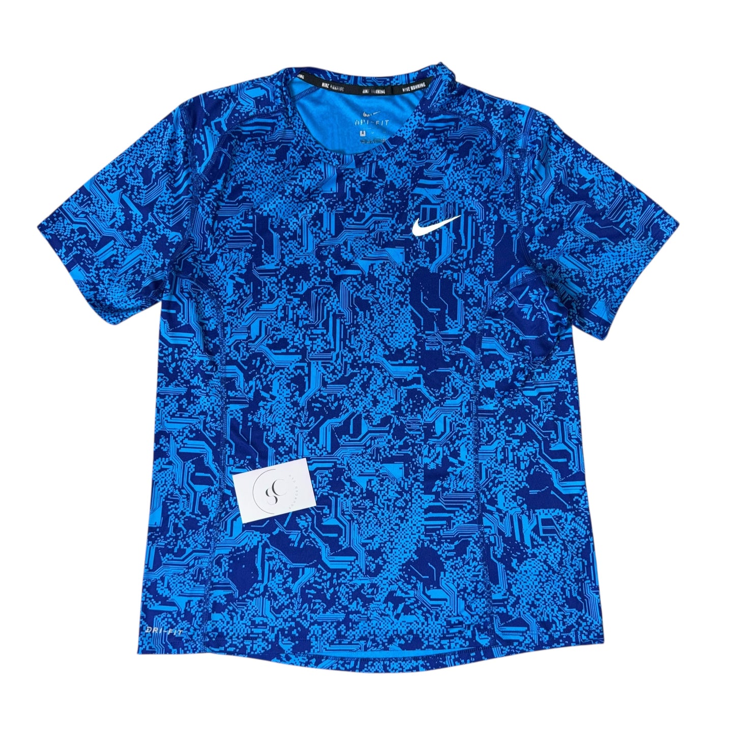 Nike Blue Digital Miler T Shirt