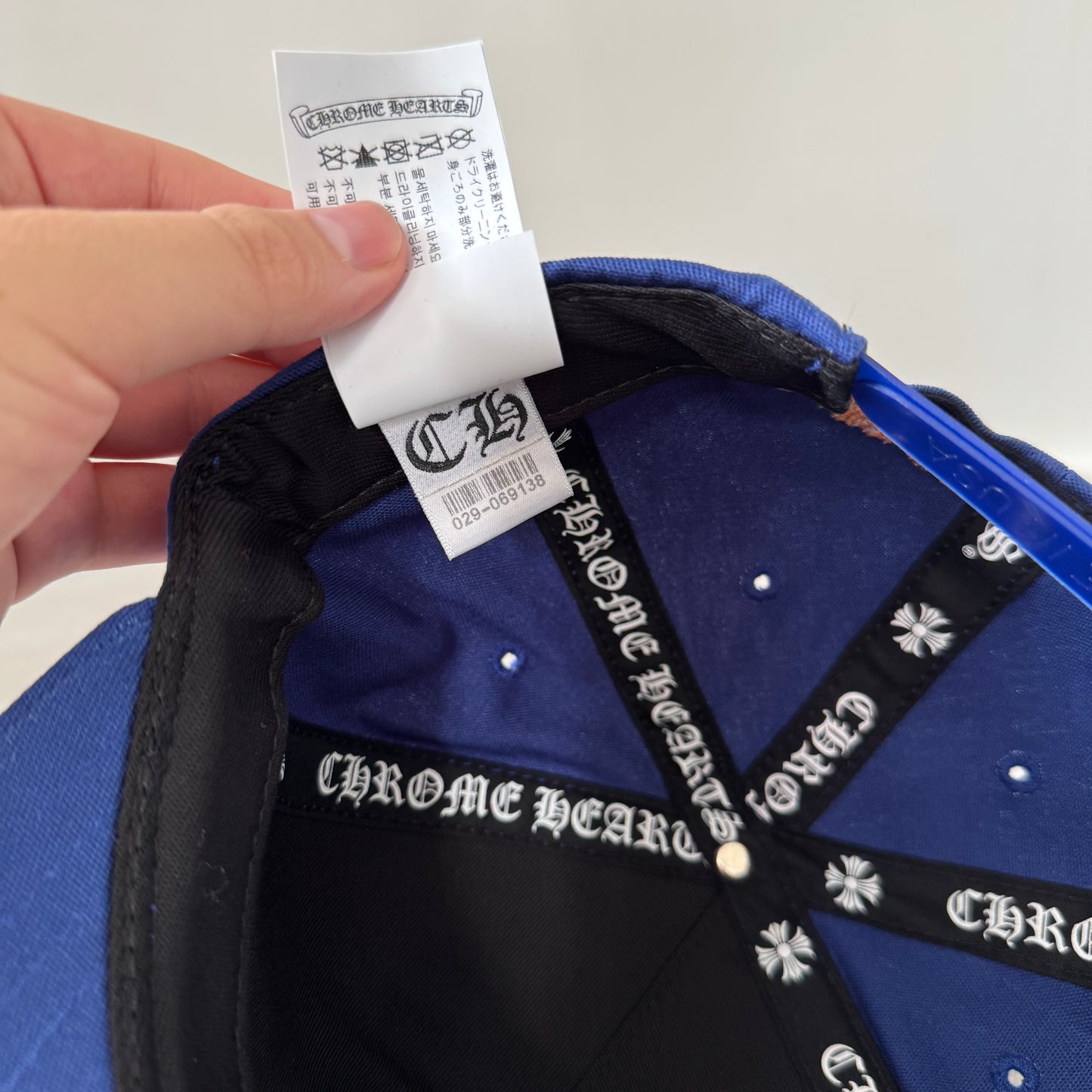 Chrome Hearts Blue Baseball Cap