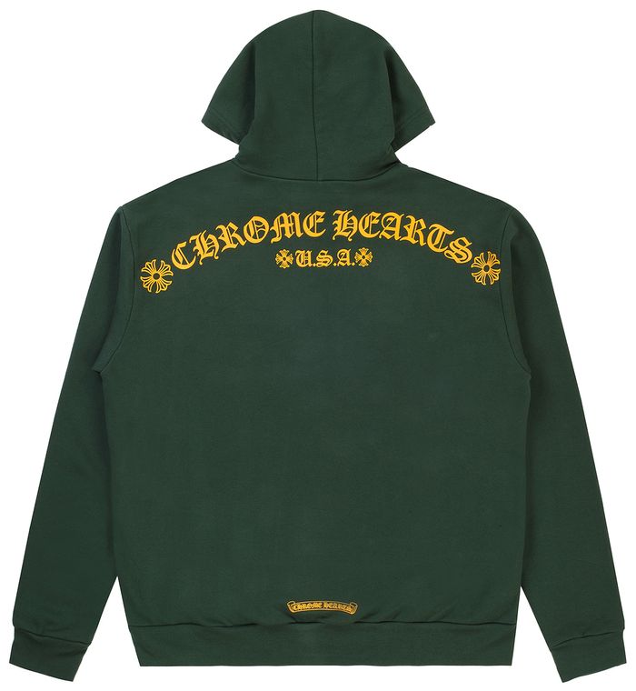 Chrome Hearts Green & Yellow T Bar Hoodie