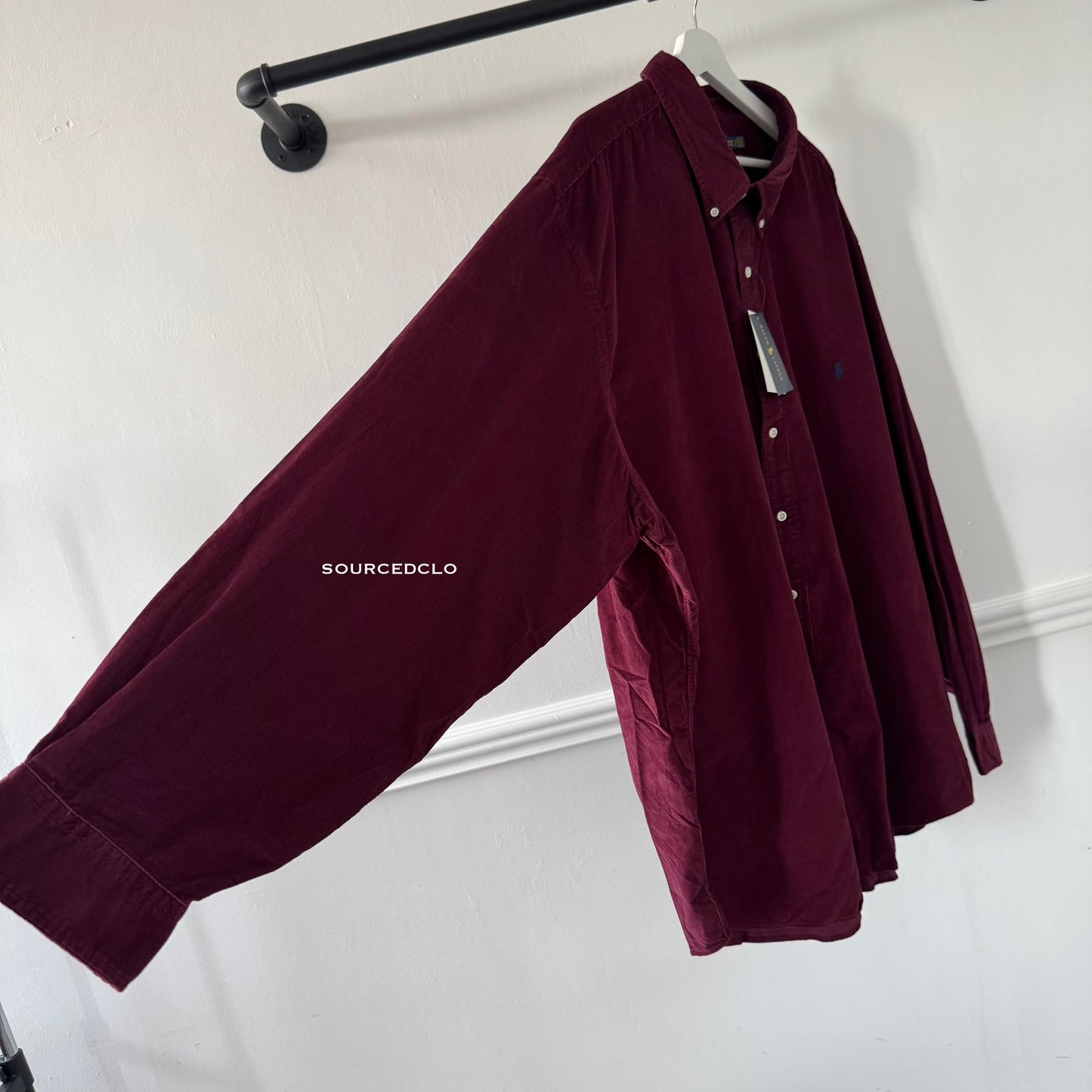 Polo Ralph Lauren Corduroy Dark Red Button Shirt